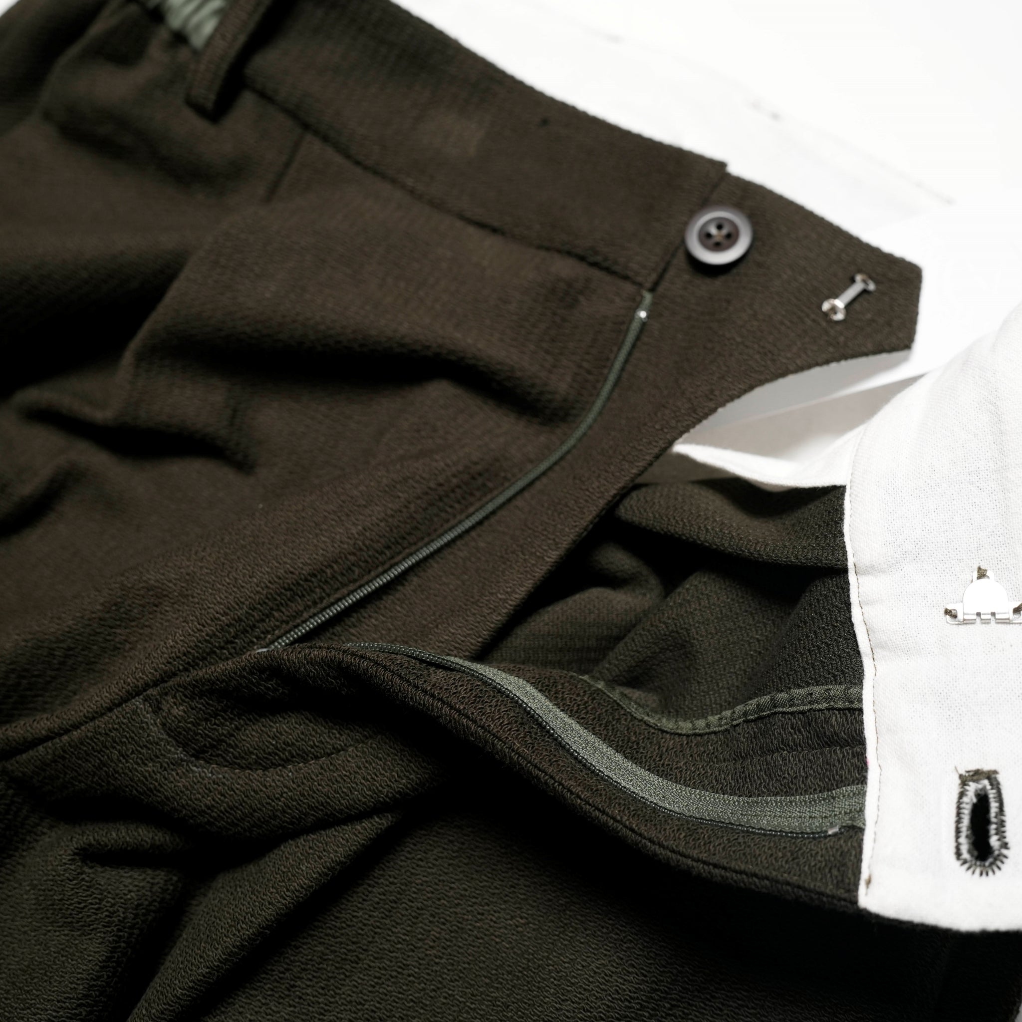 ACR24SS-P03 / (A)crypsis® Totem Weave Patchwork Pants-OLIVE | Size:Free | (A)CRYPSIS® | SEIVSON