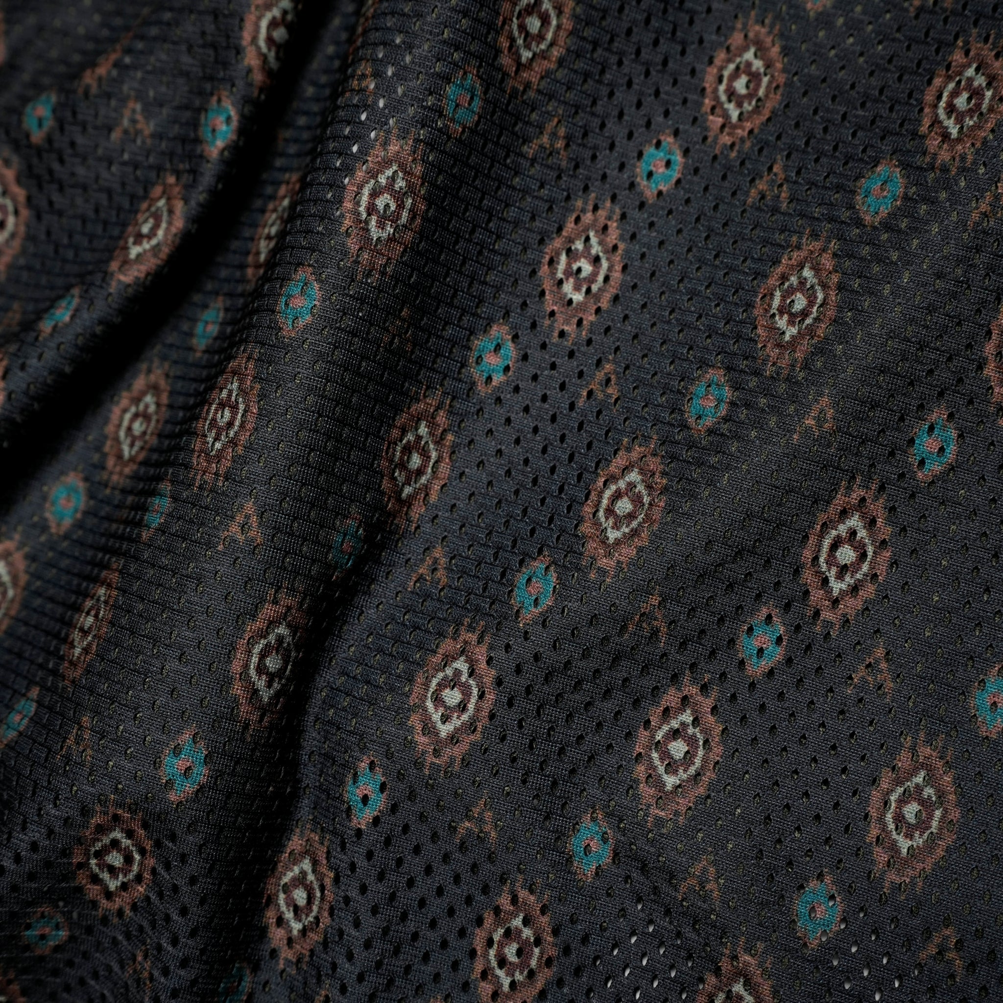 ACR24SS-S01 / (A)crypsis® totem fabric patchwork polo shirt-OLIVE | Size:Free | (A)CRYPSIS® | SEIVSON