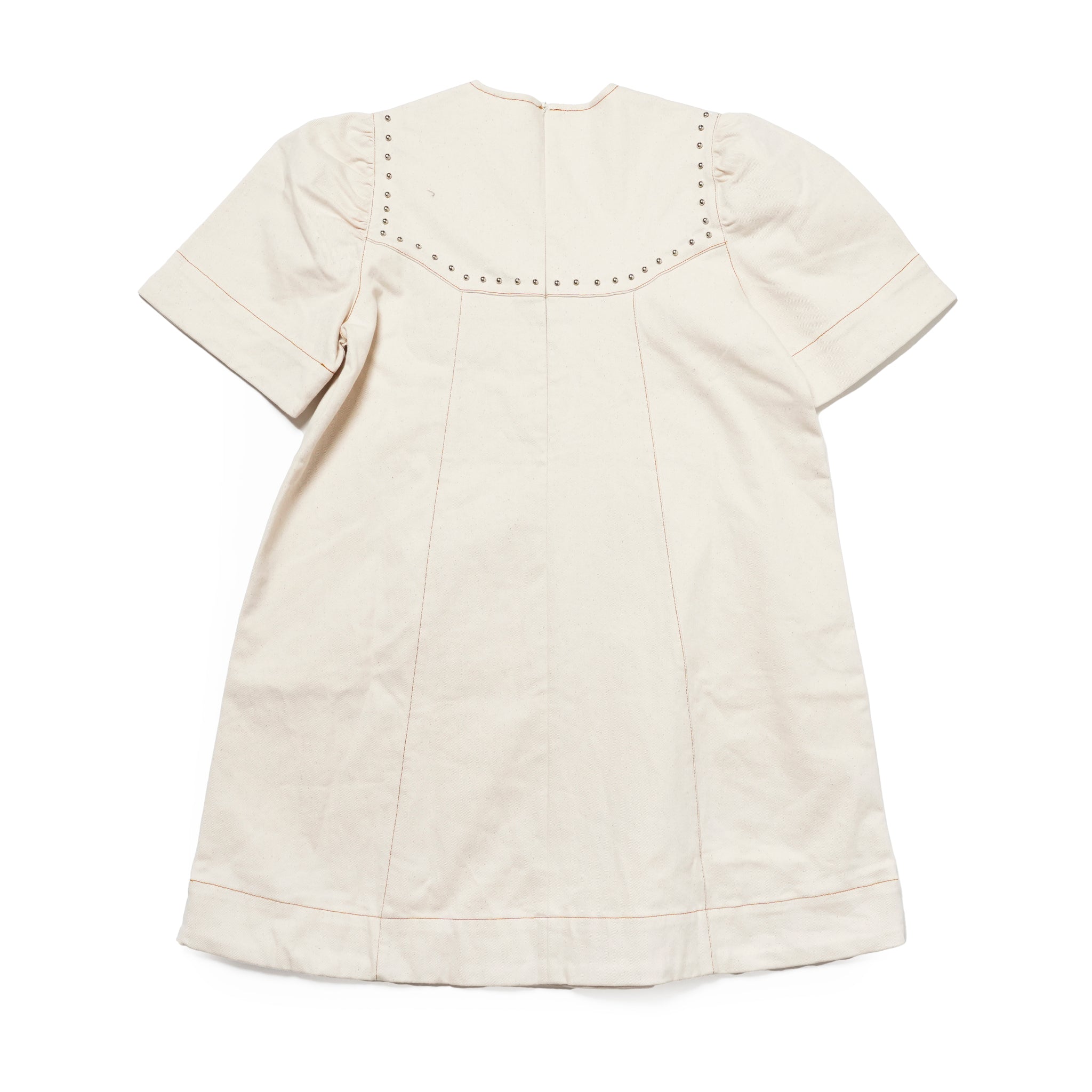 Quincey Drill Mini Dress | Color_Ivory | No_32GH01DRG1013IVO_IVORY【GHOSPELL_ゴスペル】