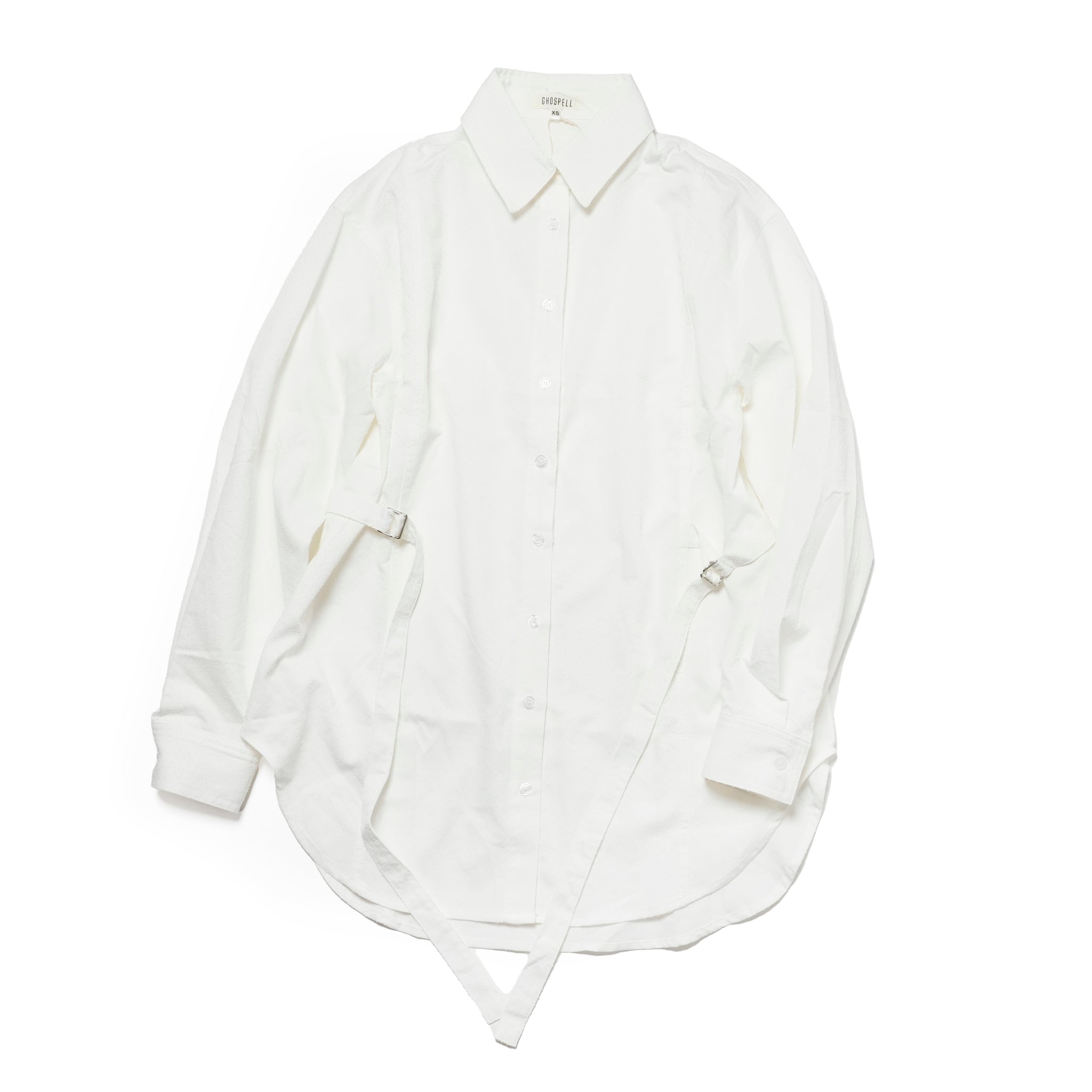 Beth Oversized Shirt | Color_Ivory | No_32GH01BLG365IVO_IVORY【GHOSPELL_ゴスペル】
