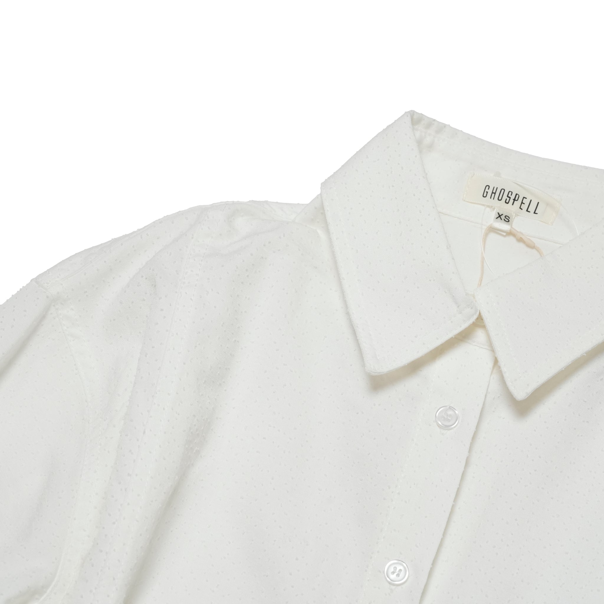 Beth Oversized Shirt | Color_Ivory | No_32GH01BLG365IVO_IVORY【GHOSPELL_ゴスペル】