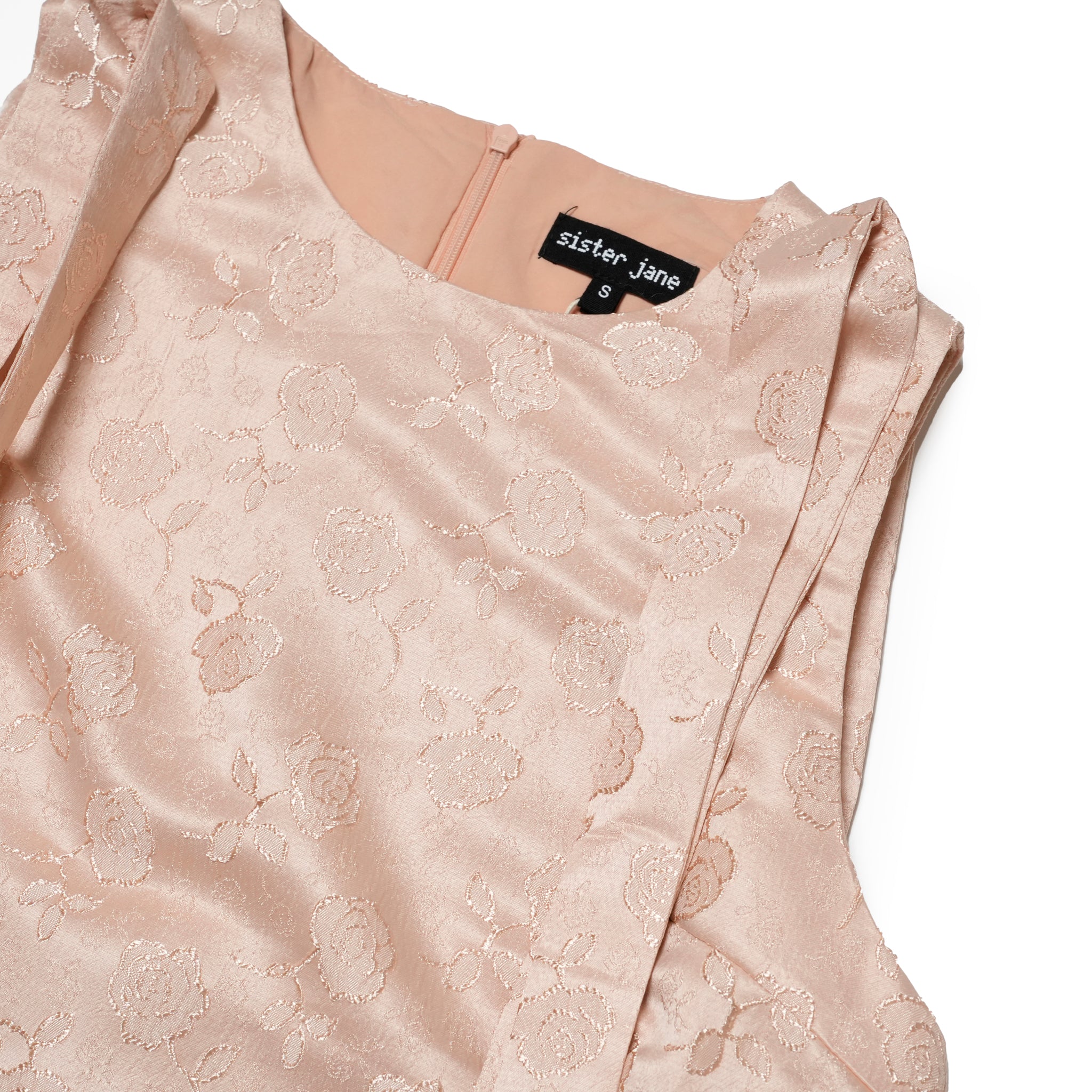 Serene Bow Mini Dress | Color_Nude | No_32SJ01DR2331NUD_NUDE【SISTER JANE_シスタージェーン】
