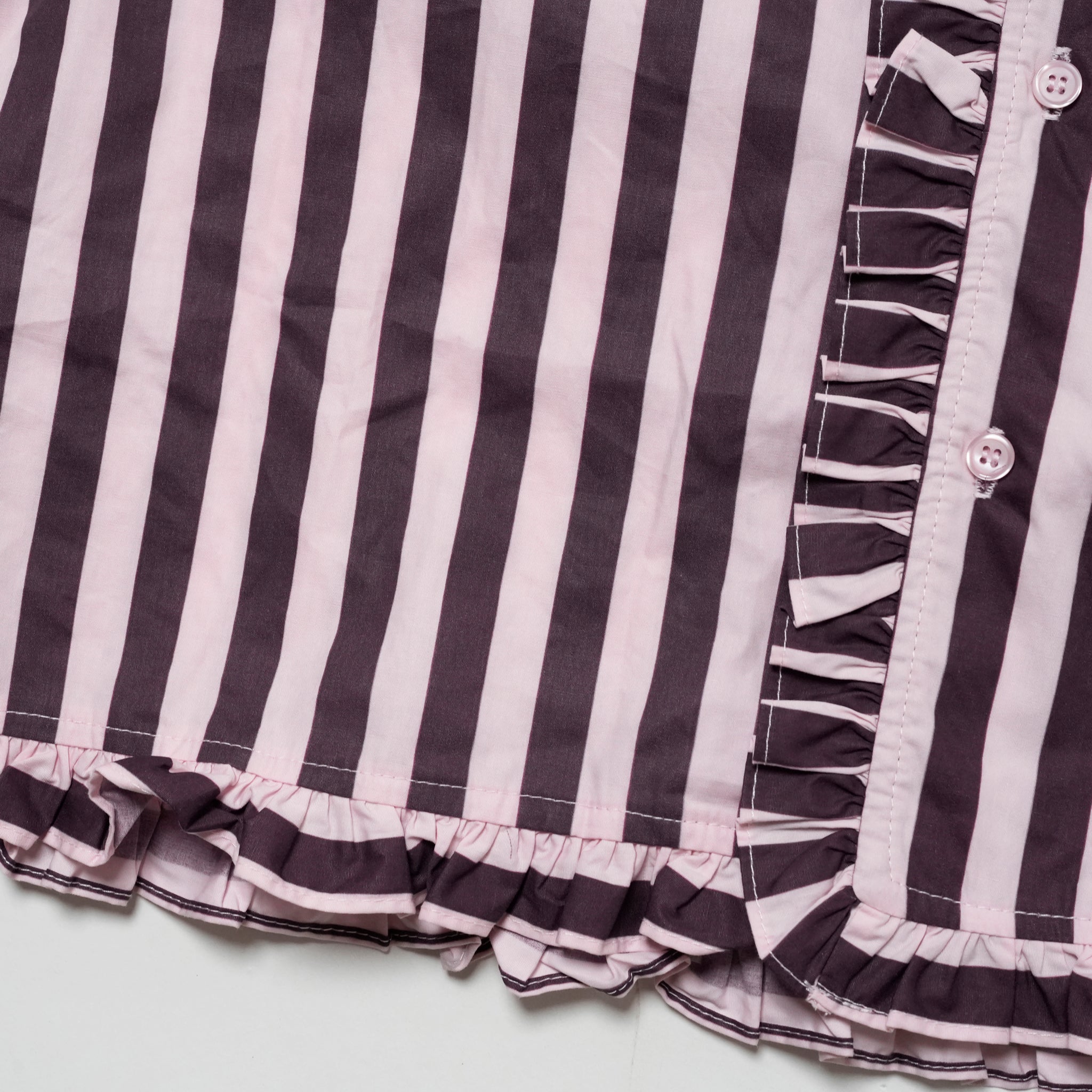 Deck Stripe Revere Collar Shirt | Color_Pink | No_32SM01BLM163PNK_PINK【SISTER JANE_シスタージェーン】