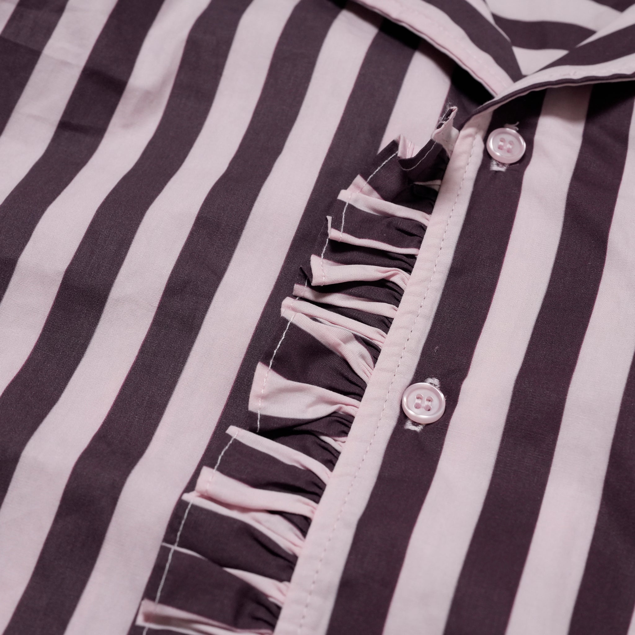 Deck Stripe Revere Collar Shirt | Color_Pink | No_32SM01BLM163PNK_PINK【SISTER JANE_シスタージェーン】