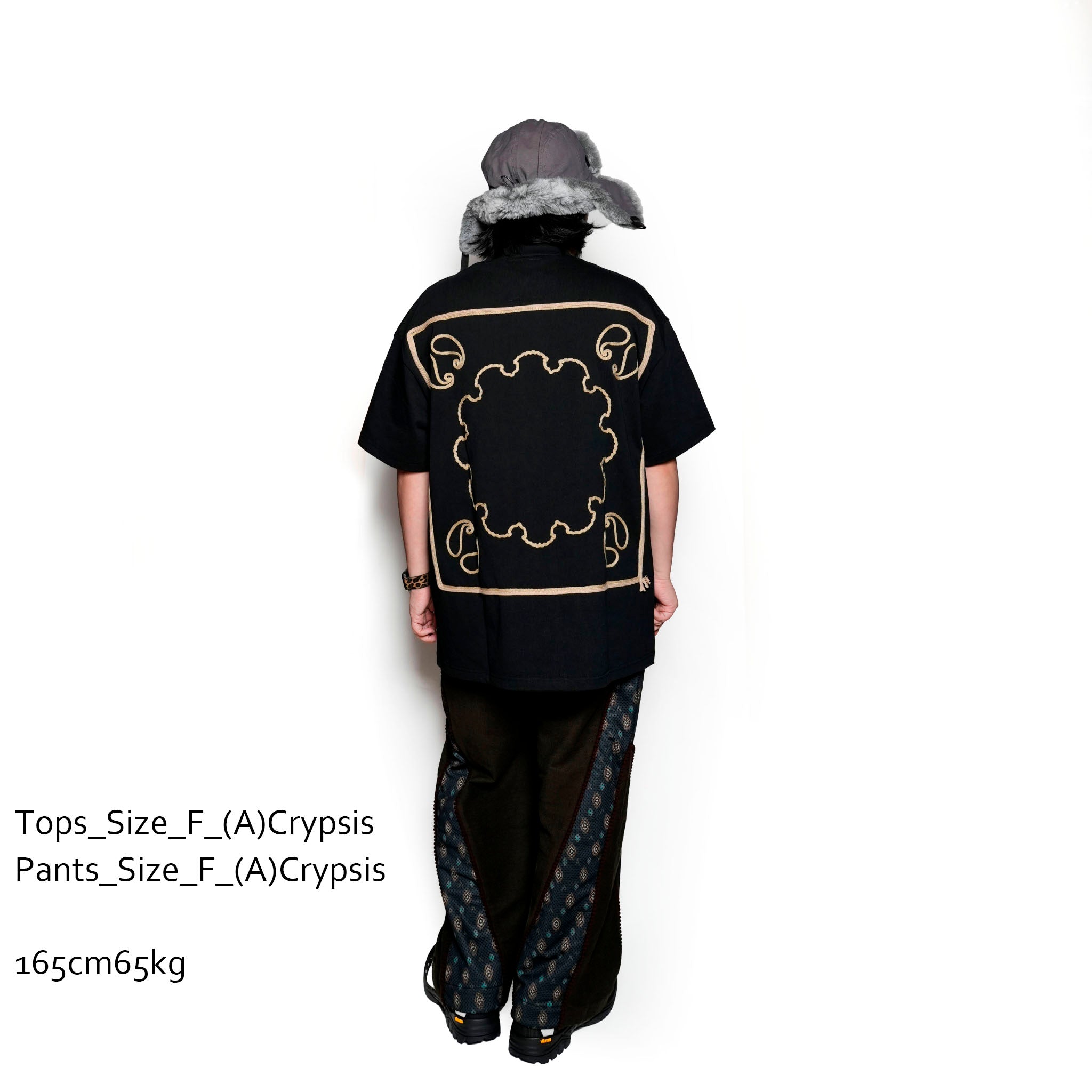 ACR24SS-T06 / (A)crypsis® amoeba totem chainmaille TEE-BLACK | Size:Free | (A)CRYPSIS® | SEIVSON