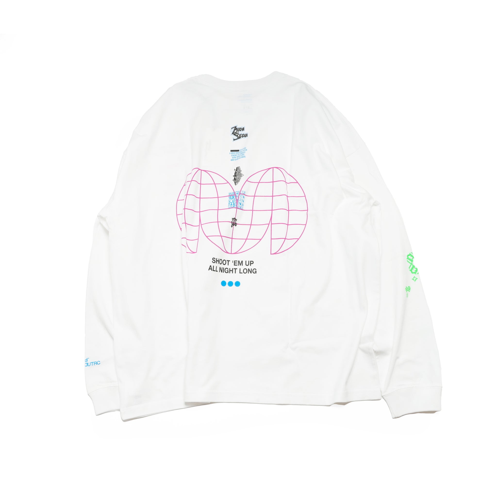 グラフィック tee L/S_3 | Color_Color: White | No__213_color: white【UNTRACE_アントレース】