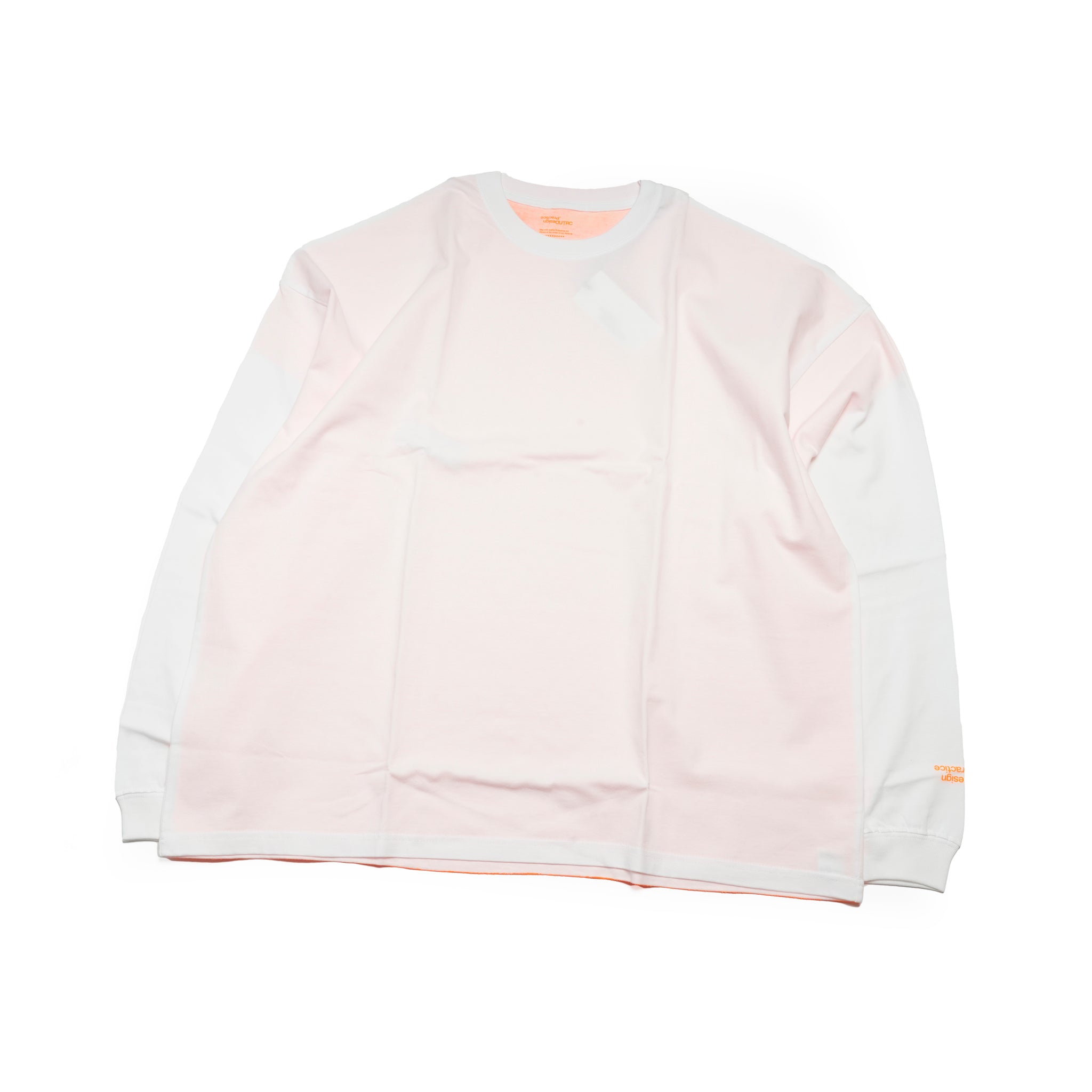グラフィック tee L/S_7 | Color_Color: White X Orange | No__217_color: white x orange【UNTRACE_アントレース】