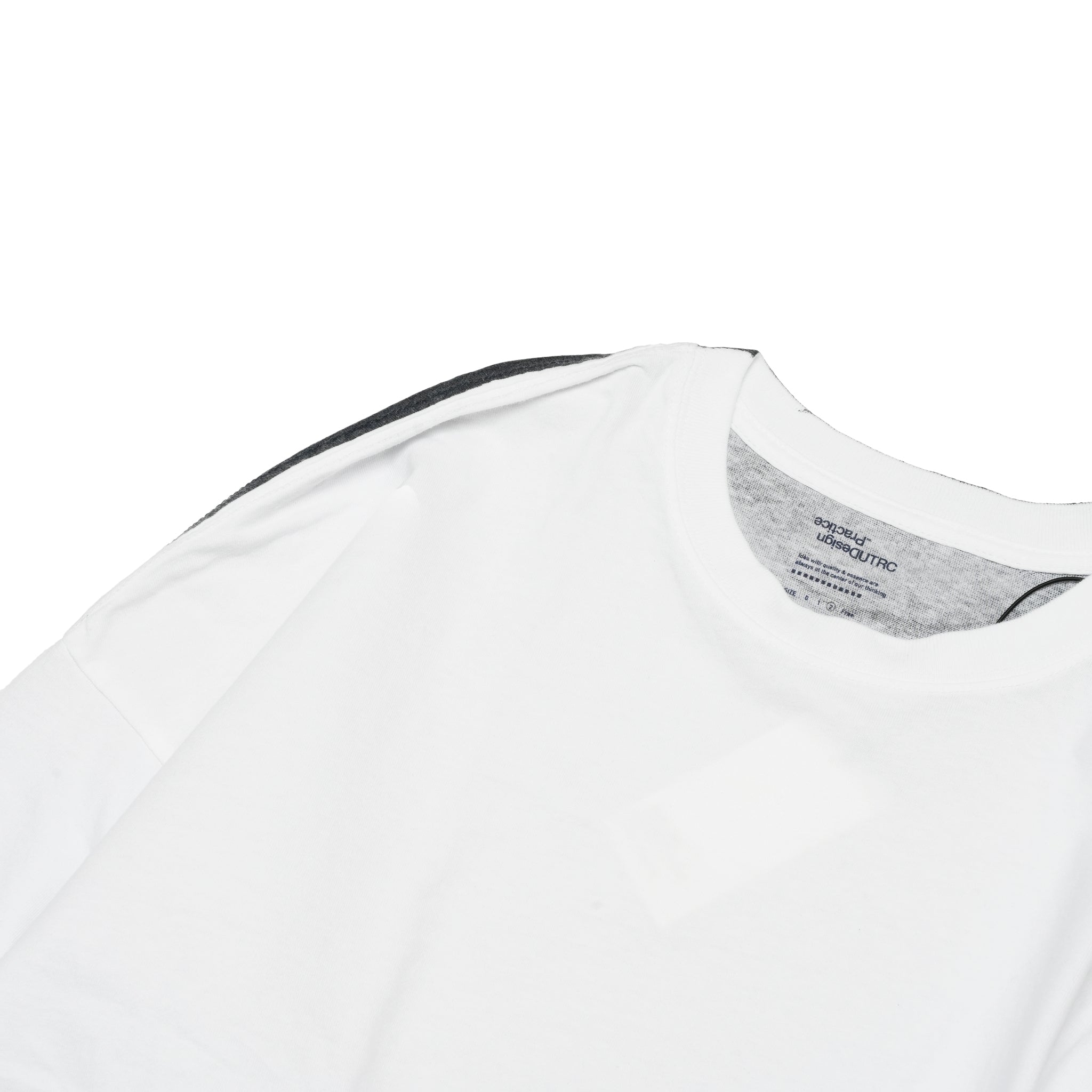 グラフィック tee L/S_7 | Color_Color: White X Gray | No__217_color: white x gray【UNTRACE_アントレース】