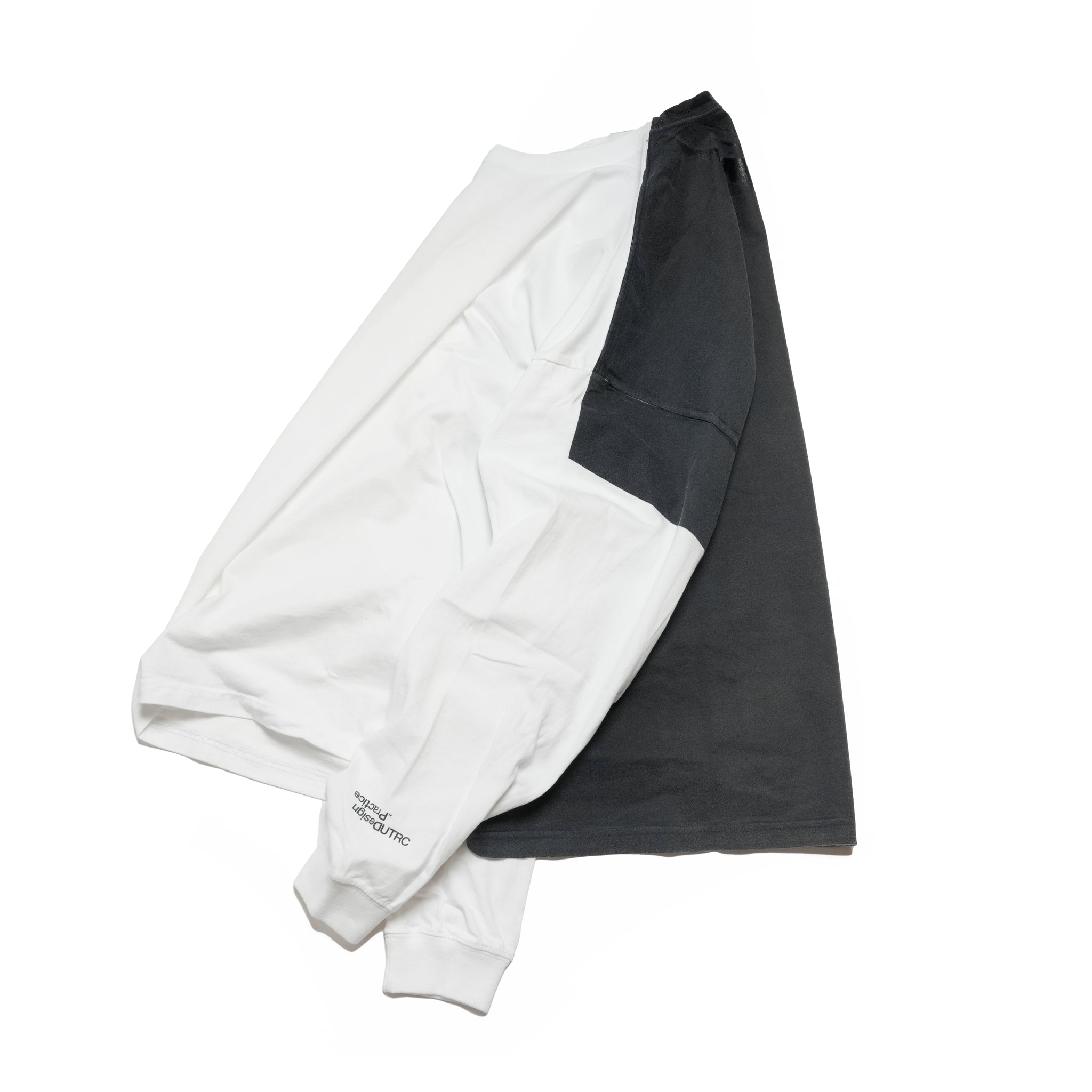 グラフィック tee L/S_7 | Color_Color: White X Gray | No__217_color: white x gray【UNTRACE_アントレース】
