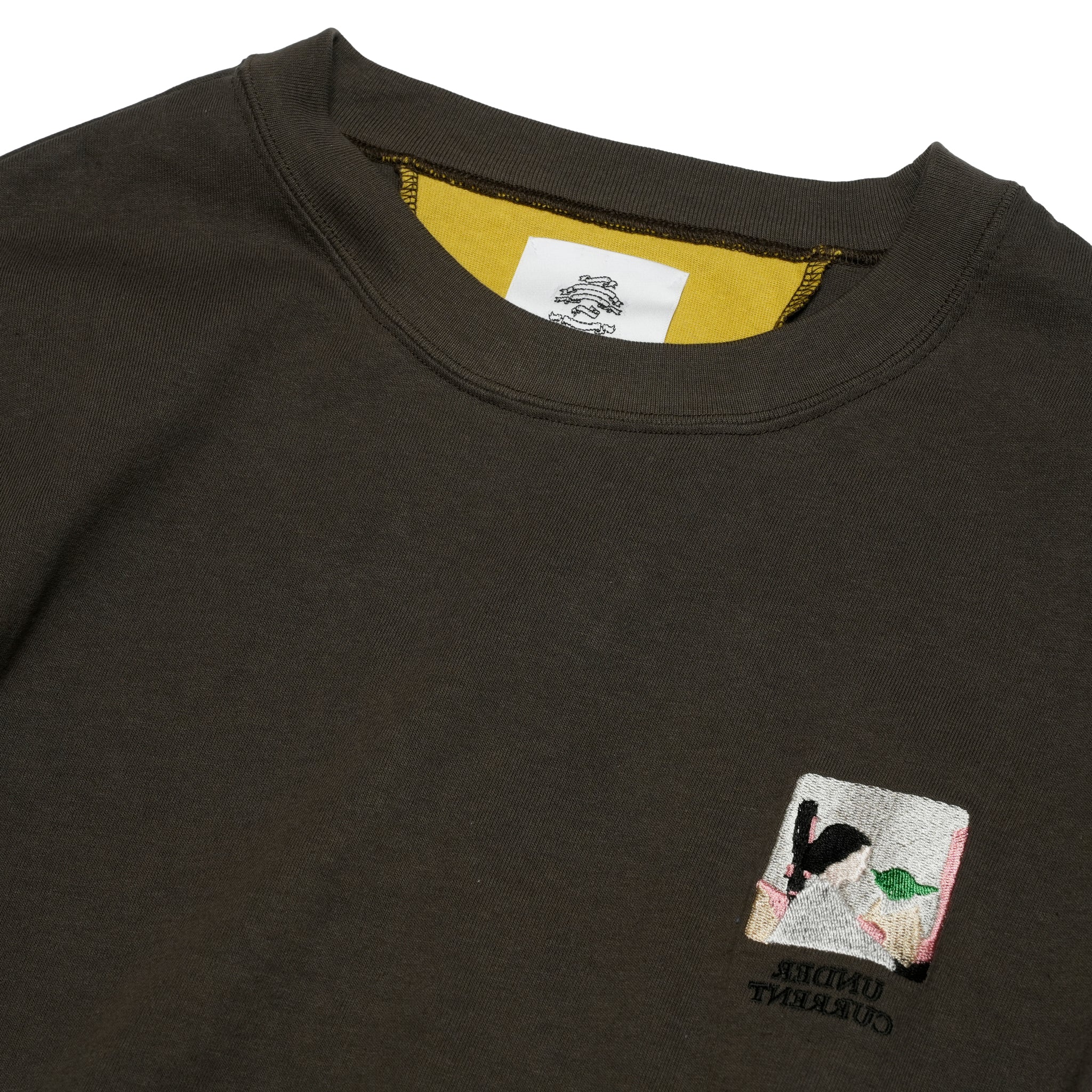 TALK ON YOUR BACK L/S T-SHIRT | Color_Charcoal | No_sf25aw-19_charcoal【STOF_ストフ】
