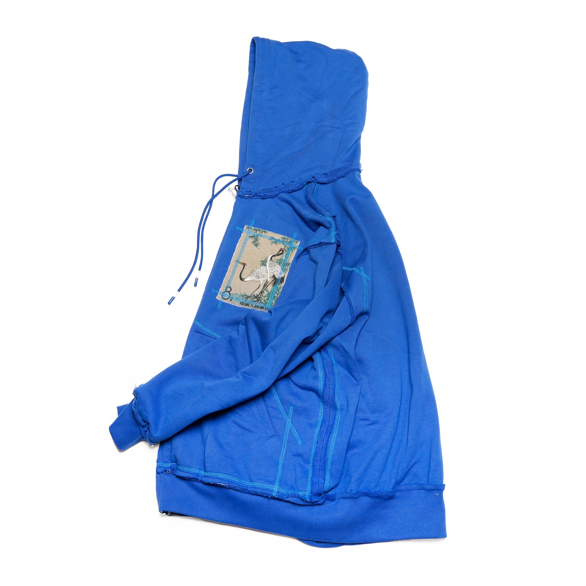Pla25ssj16_Blue | Stamp zip-up | Color:Blue【PLATEAU STUDIO_プラトー スタジオ】【archive】