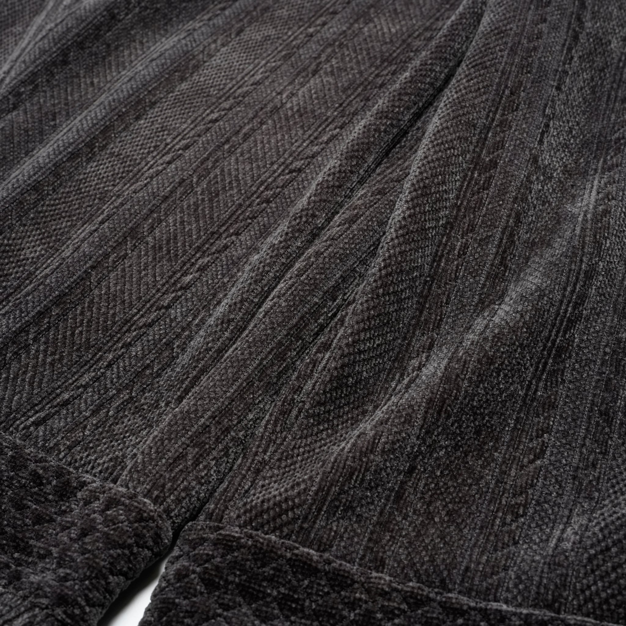 Pattern Switch Wide Pants | Color_Charcoal | No_bsd25aw-18_charcoal【BEDSIDEDRAMA_ベッドサイドドラマ】