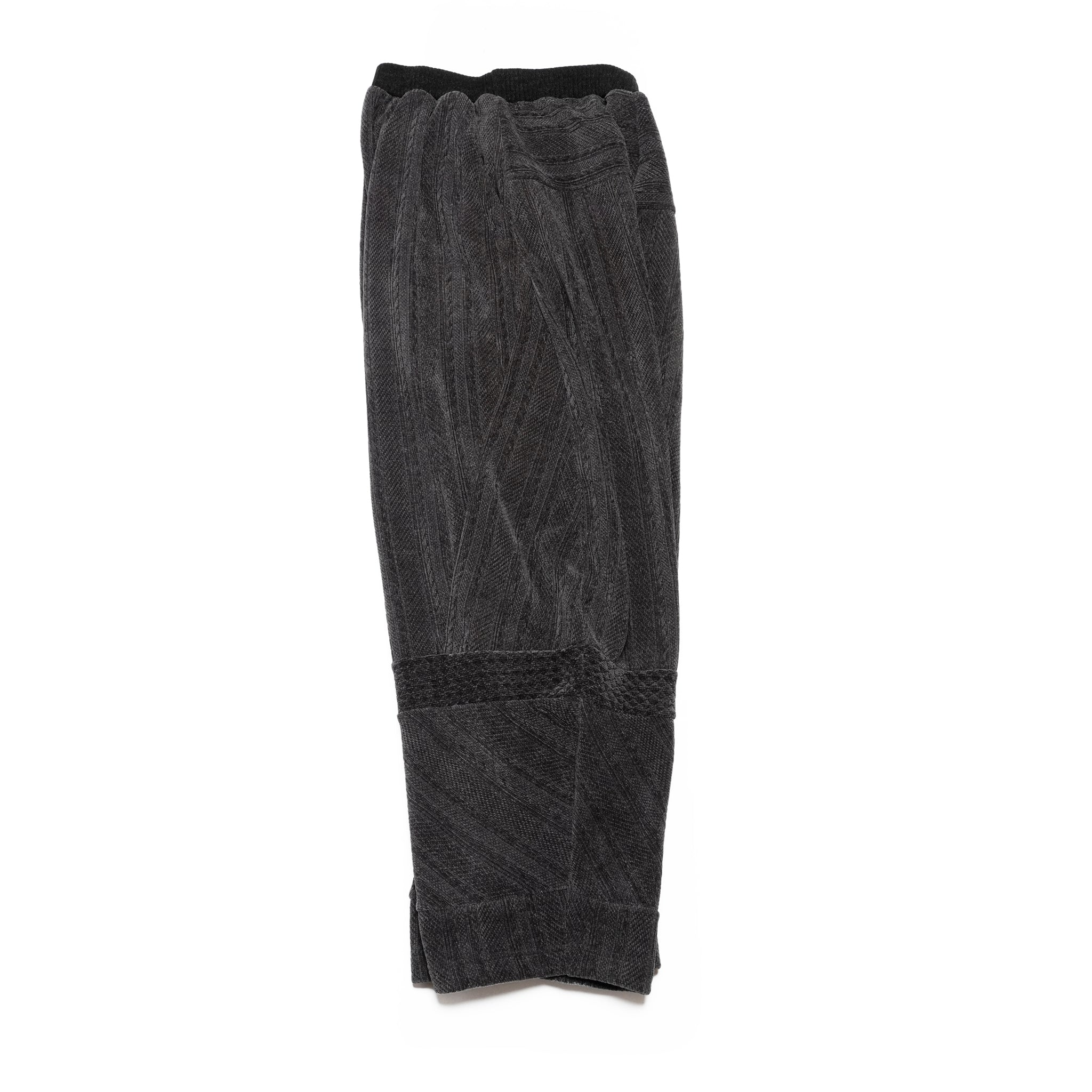 Pattern Switch Wide Pants | Color_Charcoal | No_bsd25aw-18_charcoal【BEDSIDEDRAMA_ベッドサイドドラマ】