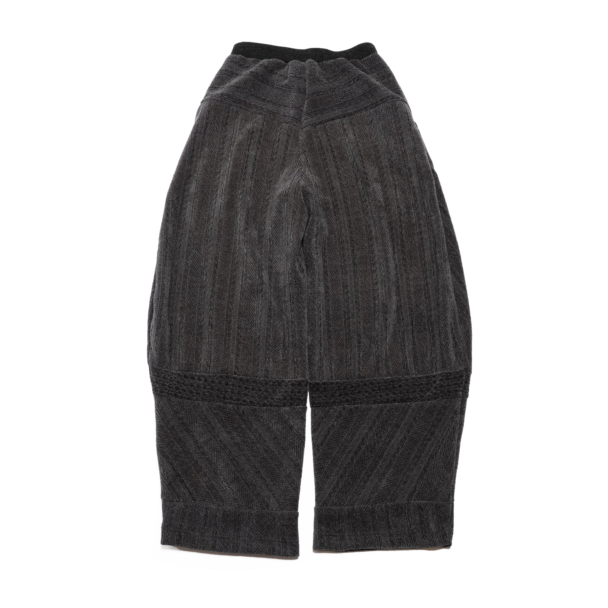 Pattern Switch Wide Pants | Color_Charcoal | No_bsd25aw-18_charcoal【BEDSIDEDRAMA_ベッドサイドドラマ】