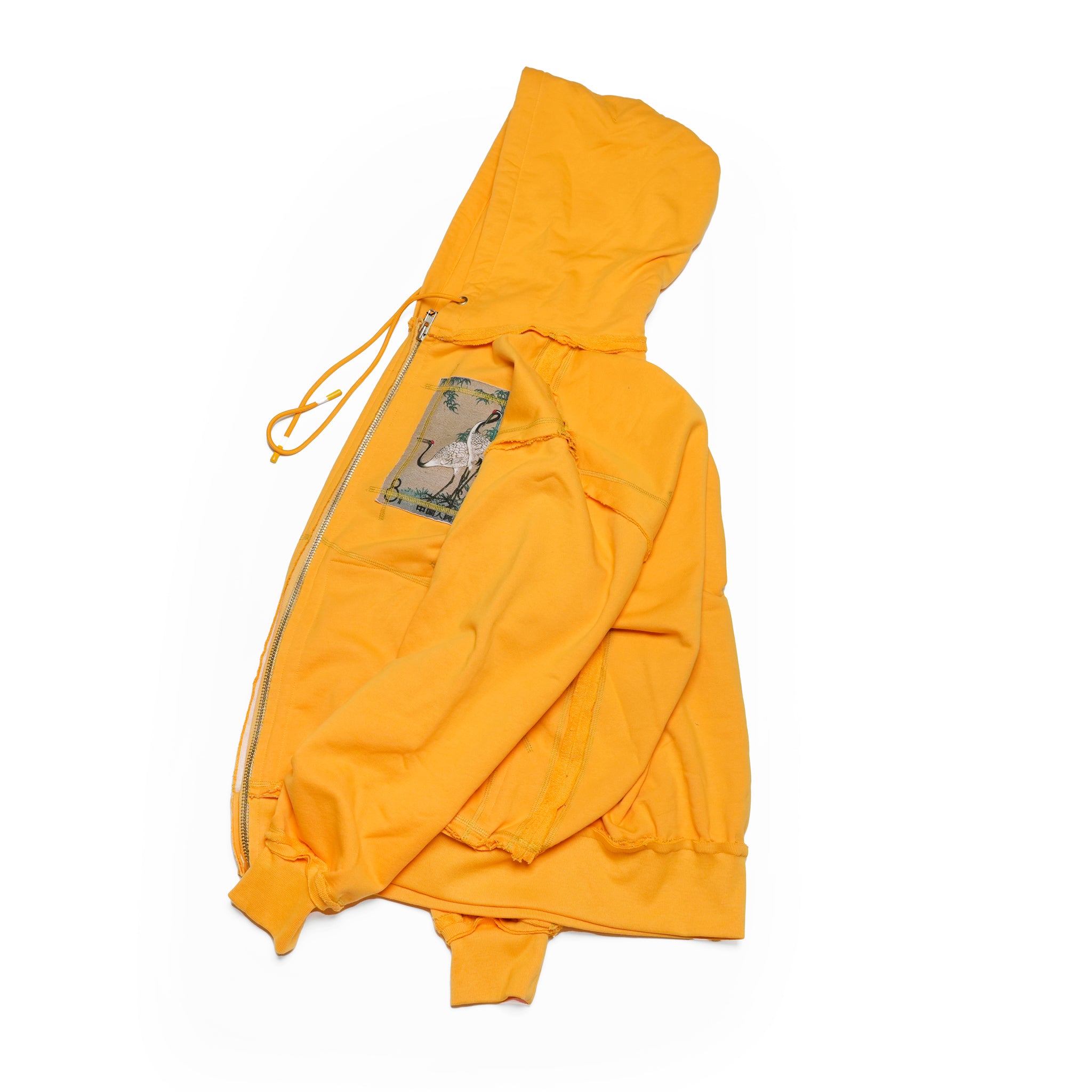 Pla25ssj17_Yellow | Stamp zip-up | Color:Yellow【PLATEAU STUDIO_プラトー スタジオ】