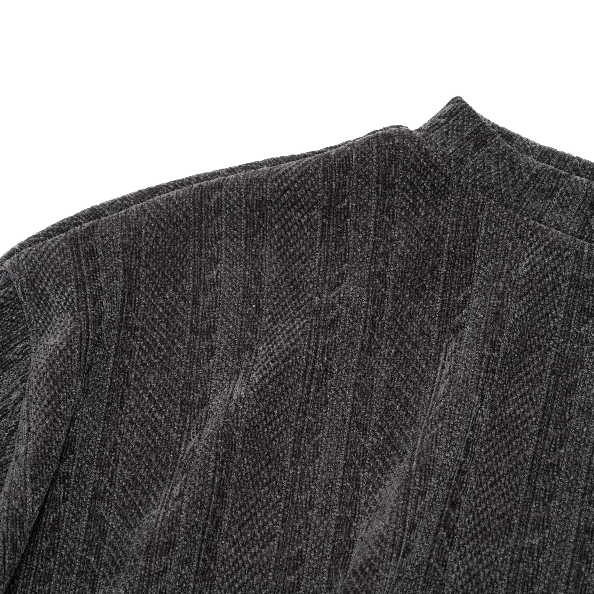Pattern Switch Pullover | Color_Charcoal | No_bsd25aw-17_charcoal【BEDSIDEDRAMA_ベッドサイドドラマ】