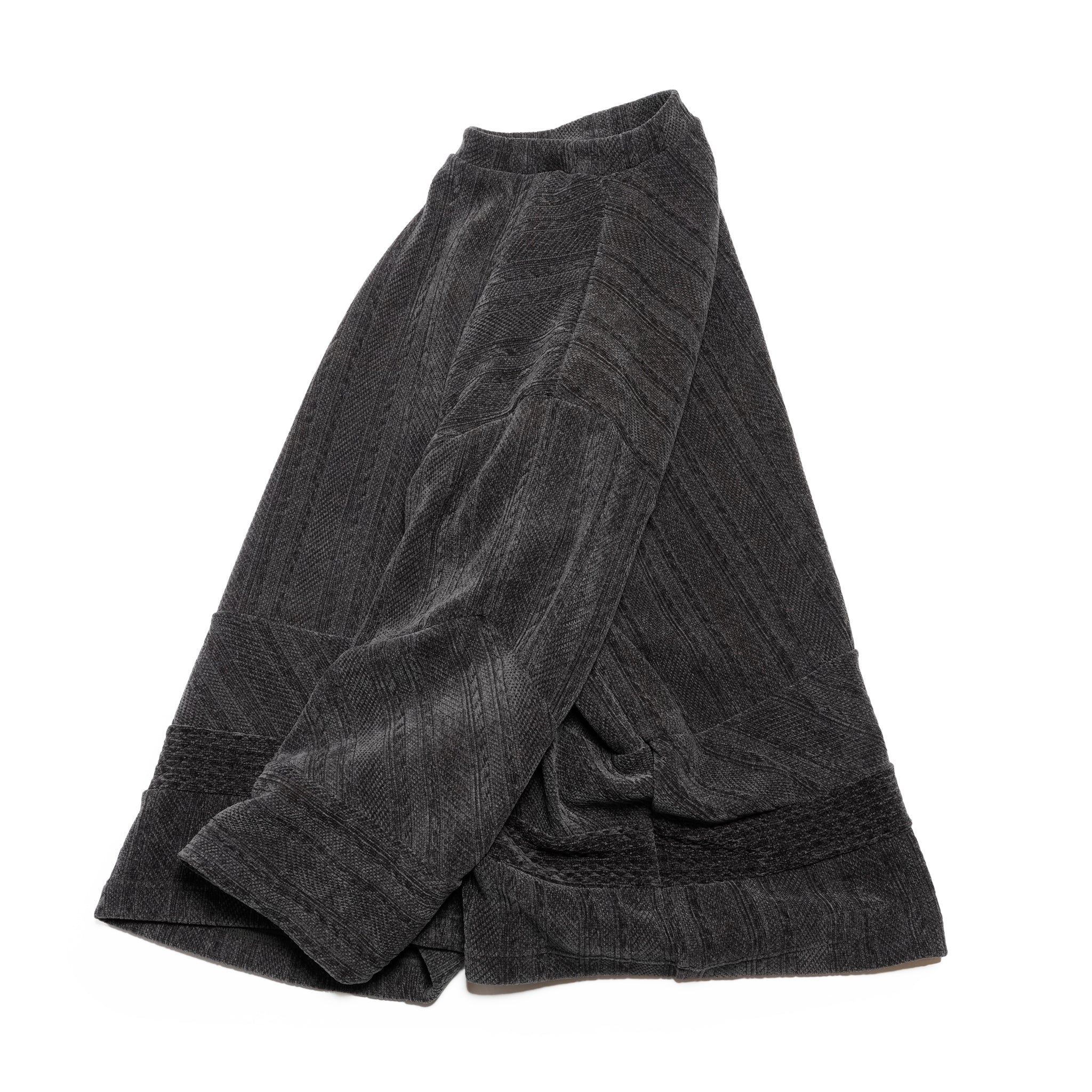 Pattern Switch Pullover | Color_Charcoal | No_bsd25aw-17_charcoal【BEDSIDEDRAMA_ベッドサイドドラマ】