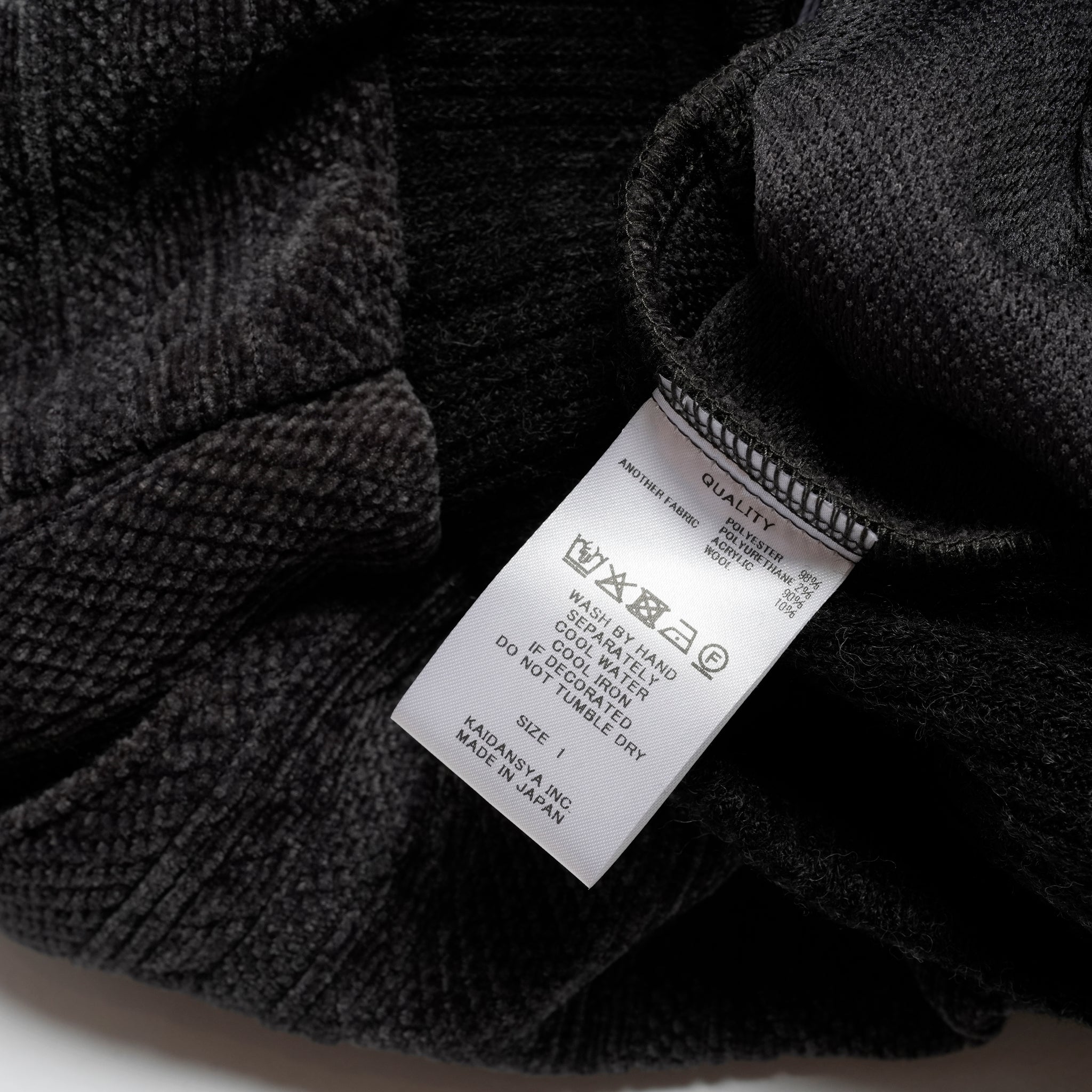 Pattern Switch Wide Pants | Color_Charcoal | No_bsd25aw-18_charcoal【BEDSIDEDRAMA_ベッドサイドドラマ】