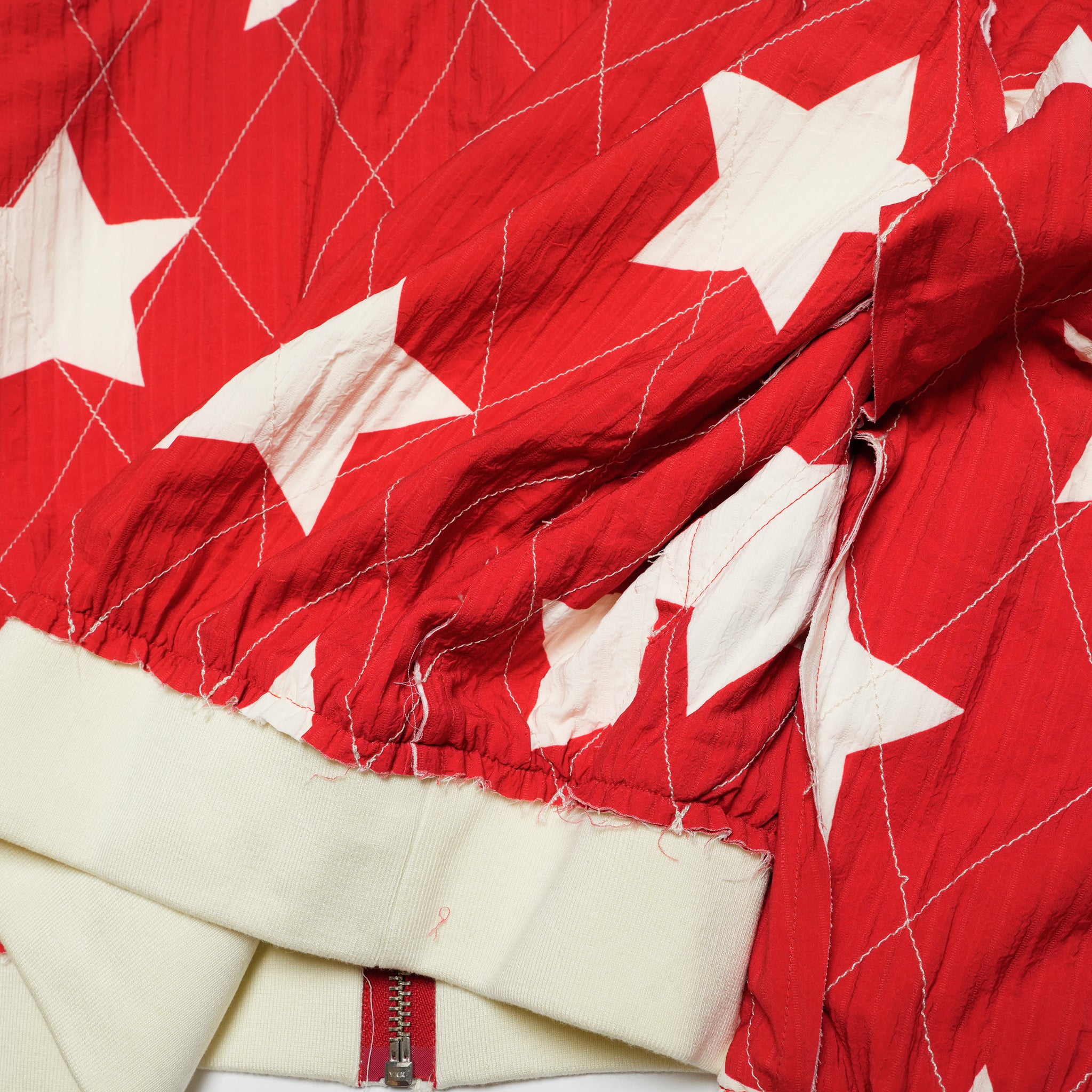 Pla25ssj11_Red | Star zip-up jacket | Color:Red【PLATEAU STUDIO_プラトー スタジオ】【archive】