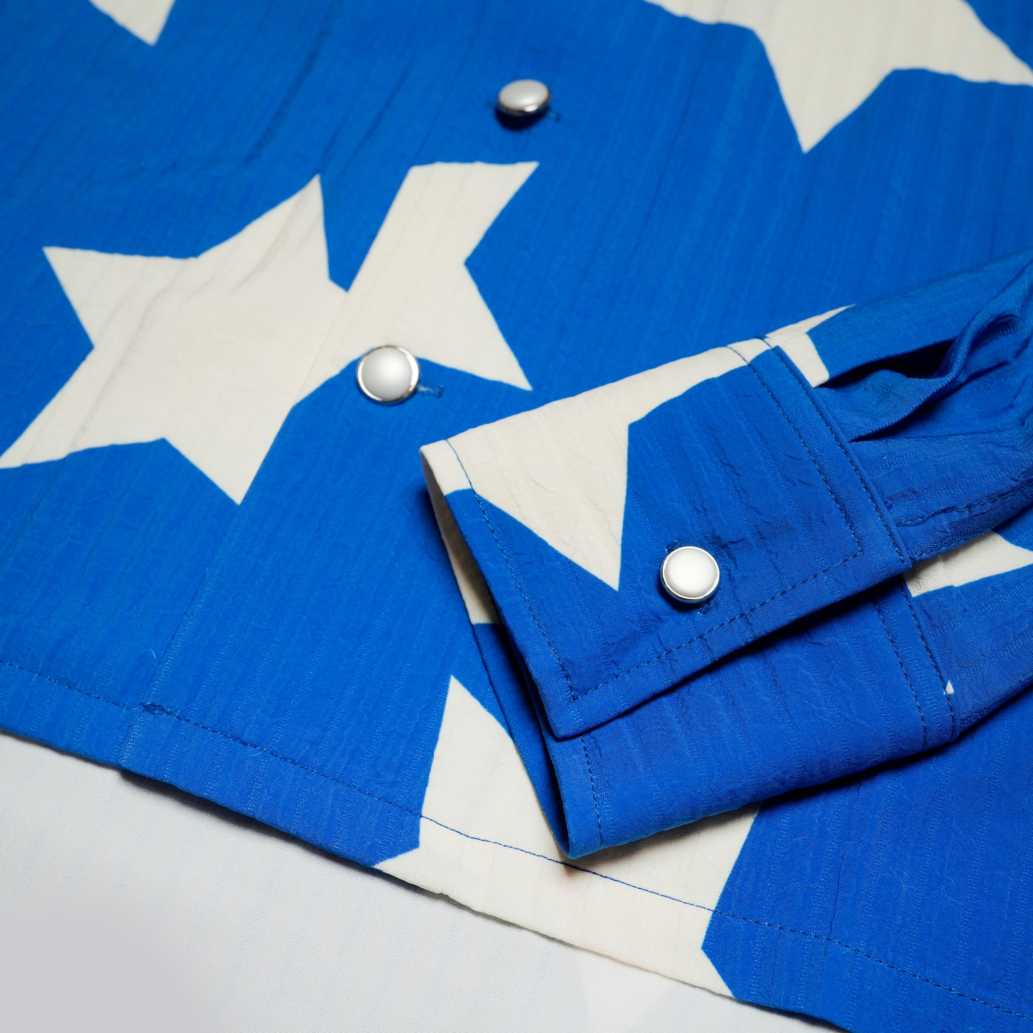 Pla25sst27_Blue | Star l/s shirt | Color:Blue【PLATEAU STUDIO_プラトー スタジオ】【archive】