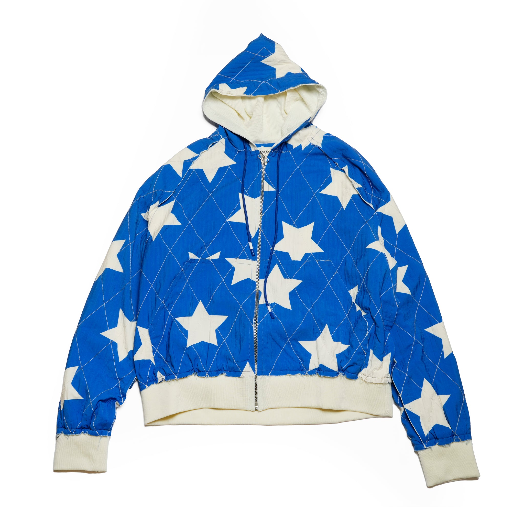 Pla25ssj10_Blue | Star zip-up jacket | Color:Blue【PLATEAU STUDIO_プラトー スタジオ】