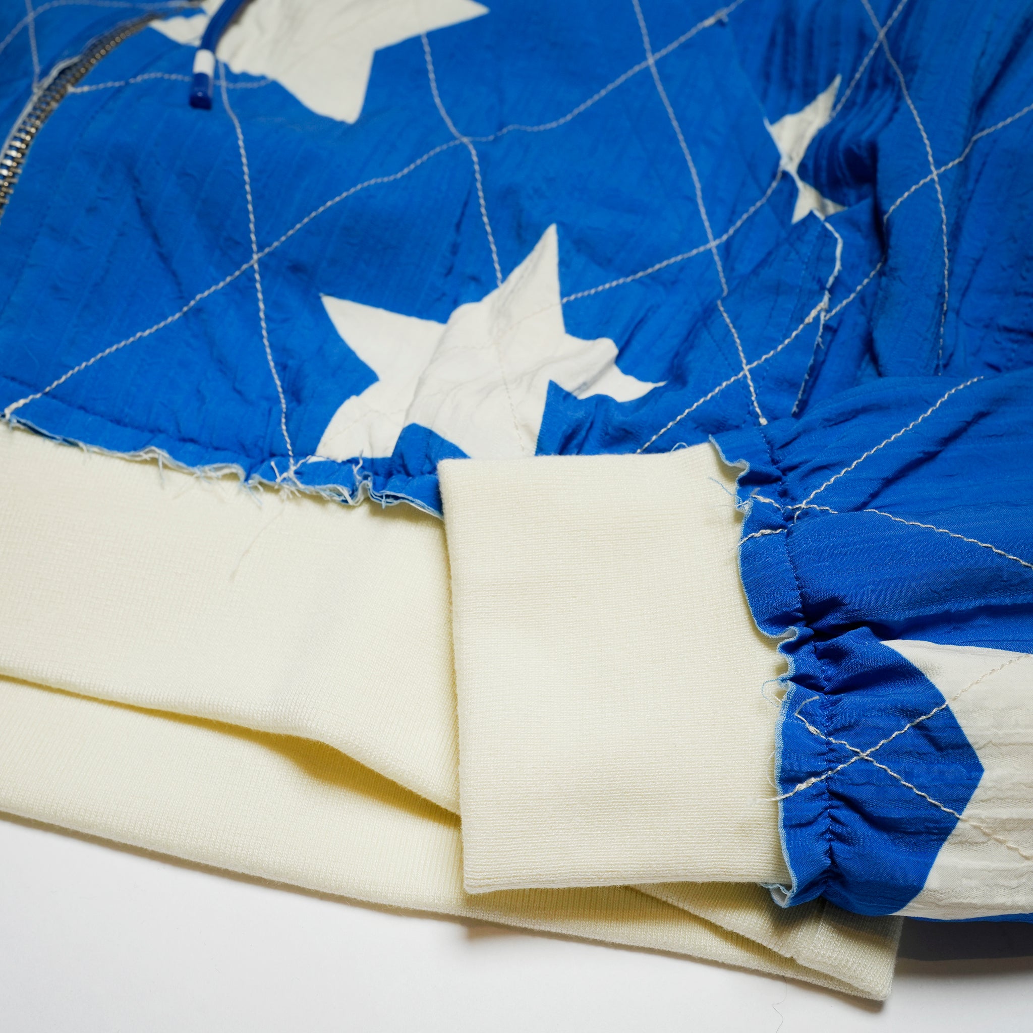 Pla25ssj10_Blue | Star zip-up jacket | Color:Blue【PLATEAU STUDIO_プラトー スタジオ】