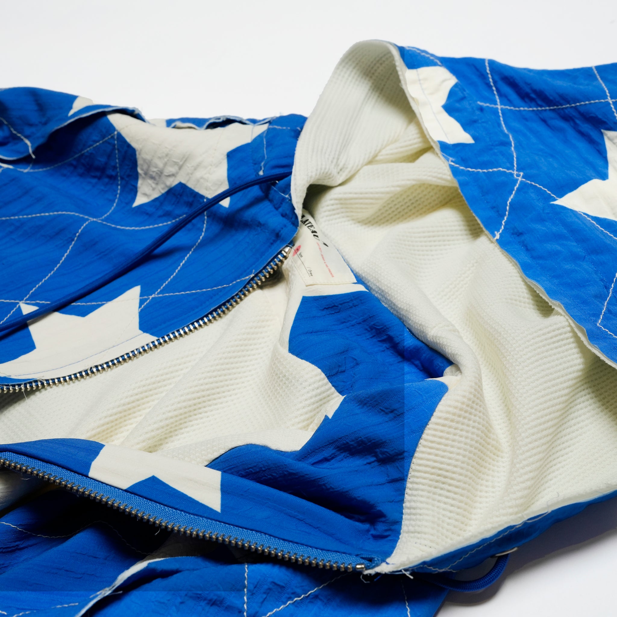 Pla25ssj10_Blue | Star zip-up jacket | Color:Blue【PLATEAU STUDIO_プラトー スタジオ】