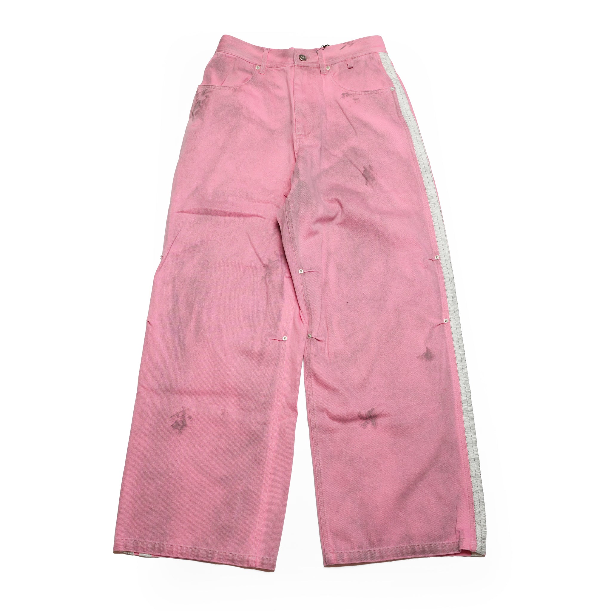 Pla25ssp09_Dirty Pink | Side line dirty pants | Color:Dirty Pink【PLATEAU STUDIO_プラトー スタジオ】【archive】