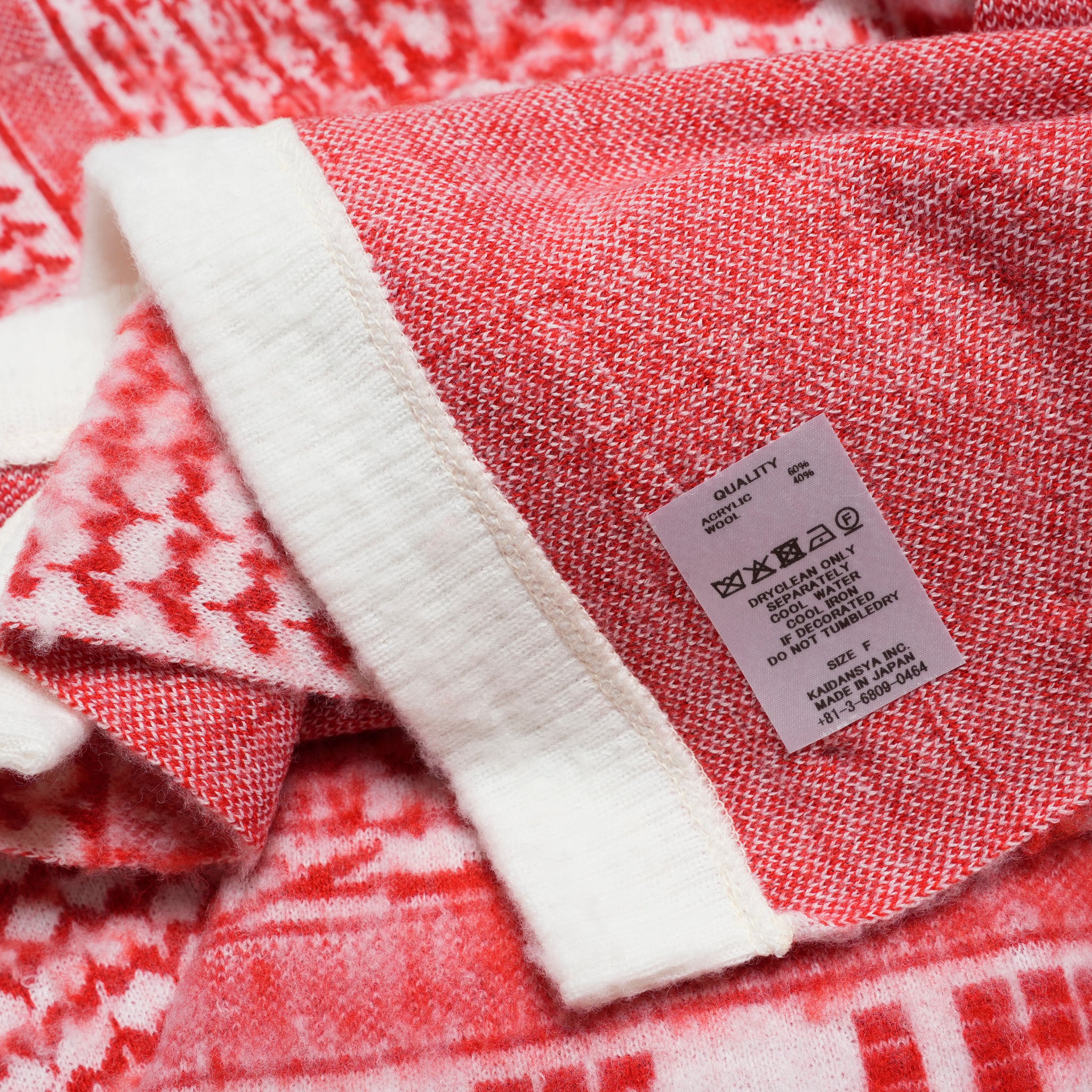STAR SCHMUG STOLE | Color_Red | No_sf25aw-13_red【STOF_ストフ】
