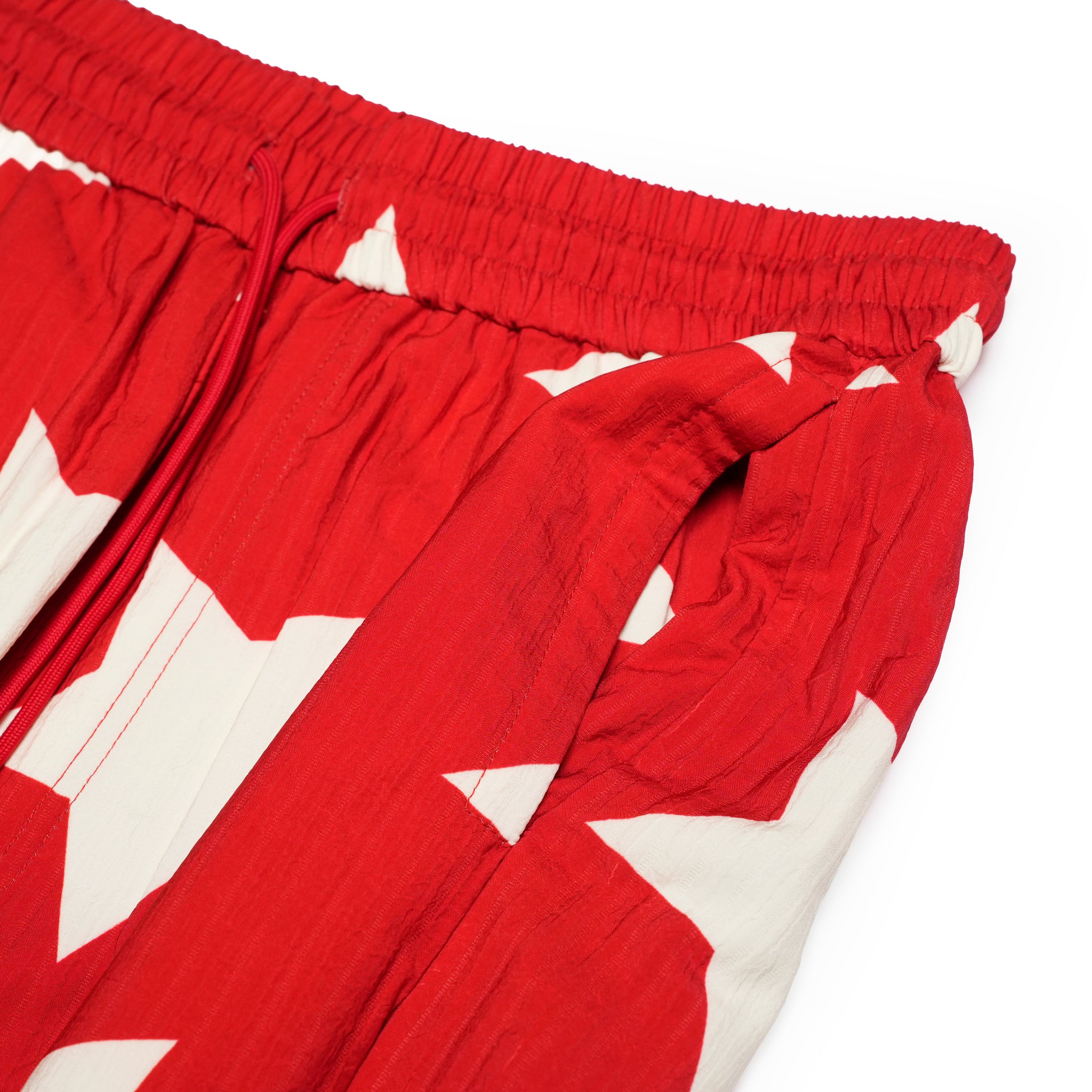 Pla25ssp02_Red | Star pajama pants | Color:Red【PLATEAU STUDIO_プラトー スタジオ】【archive】