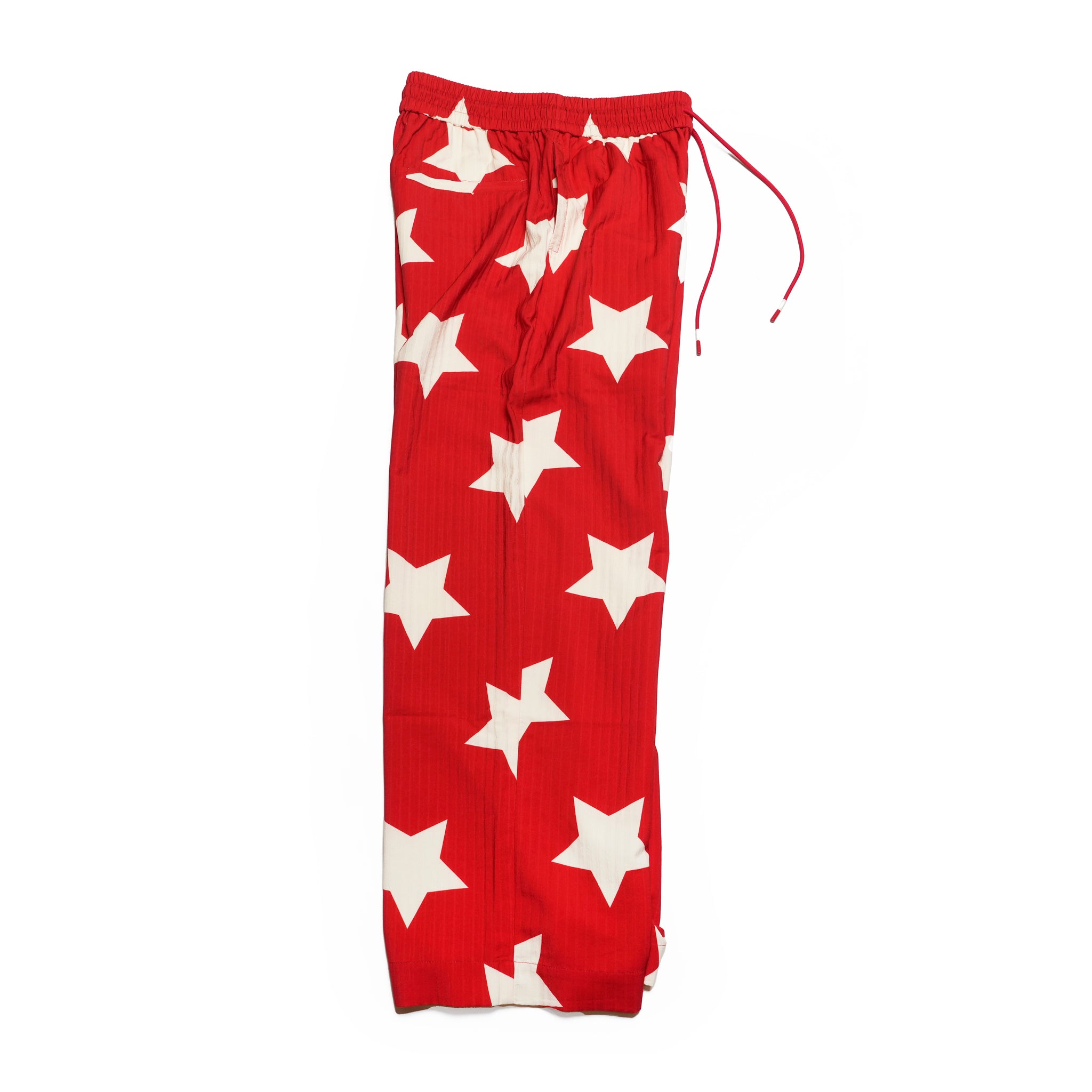Pla25ssp02_Red | Star pajama pants | Color:Red【PLATEAU STUDIO_プラトー スタジオ】【archive】
