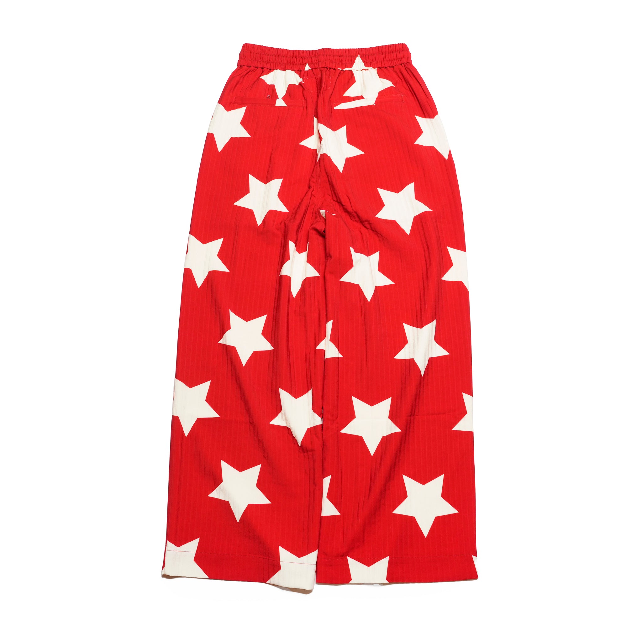 Pla25ssp02_Red | Star pajama pants | Color:Red【PLATEAU STUDIO_プラトー スタジオ】【archive】
