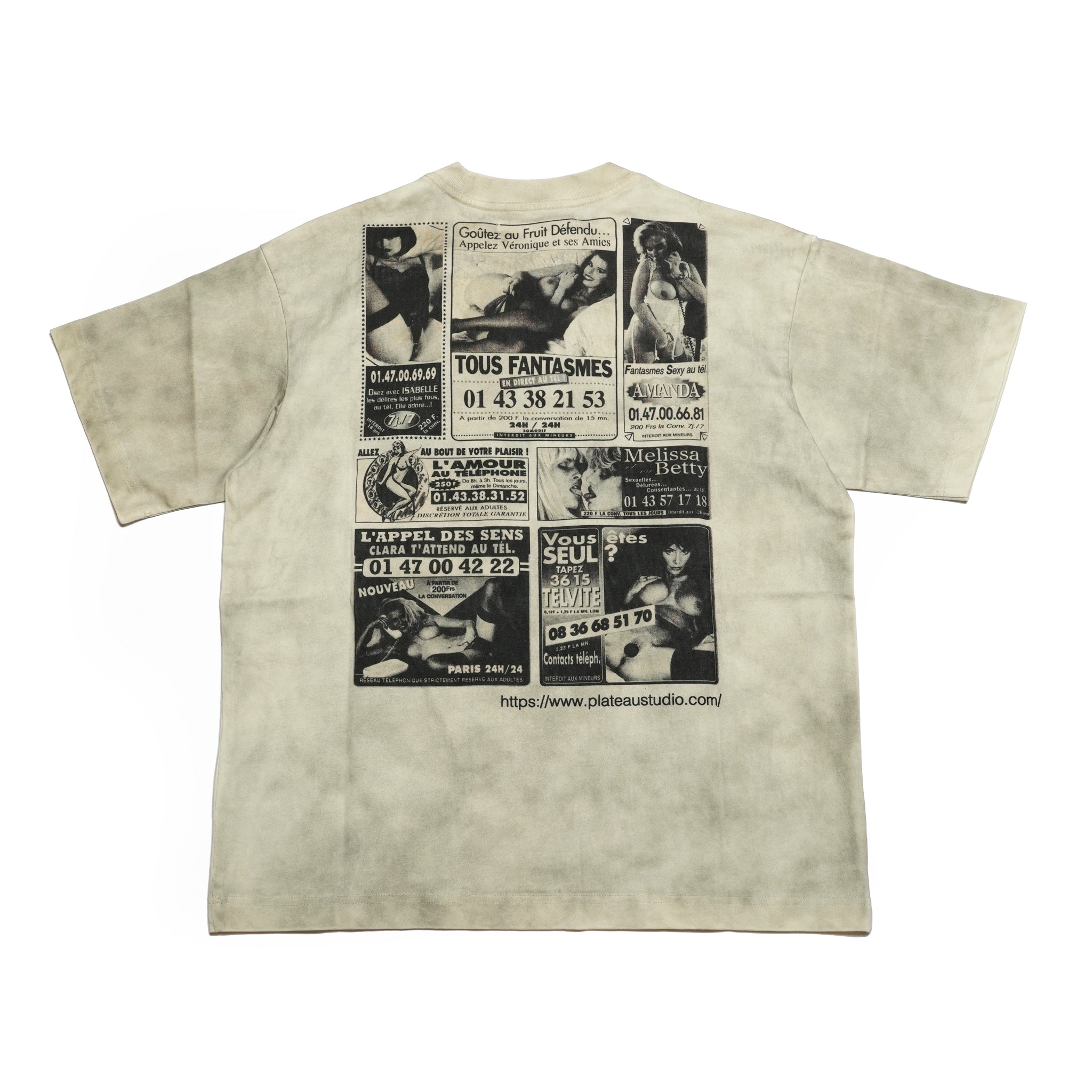 Pla25sst18_Dirty Beige | Sp tee | Color:Dirty Beige【PLATEAU STUDIO_プラトー スタジオ】【archive】