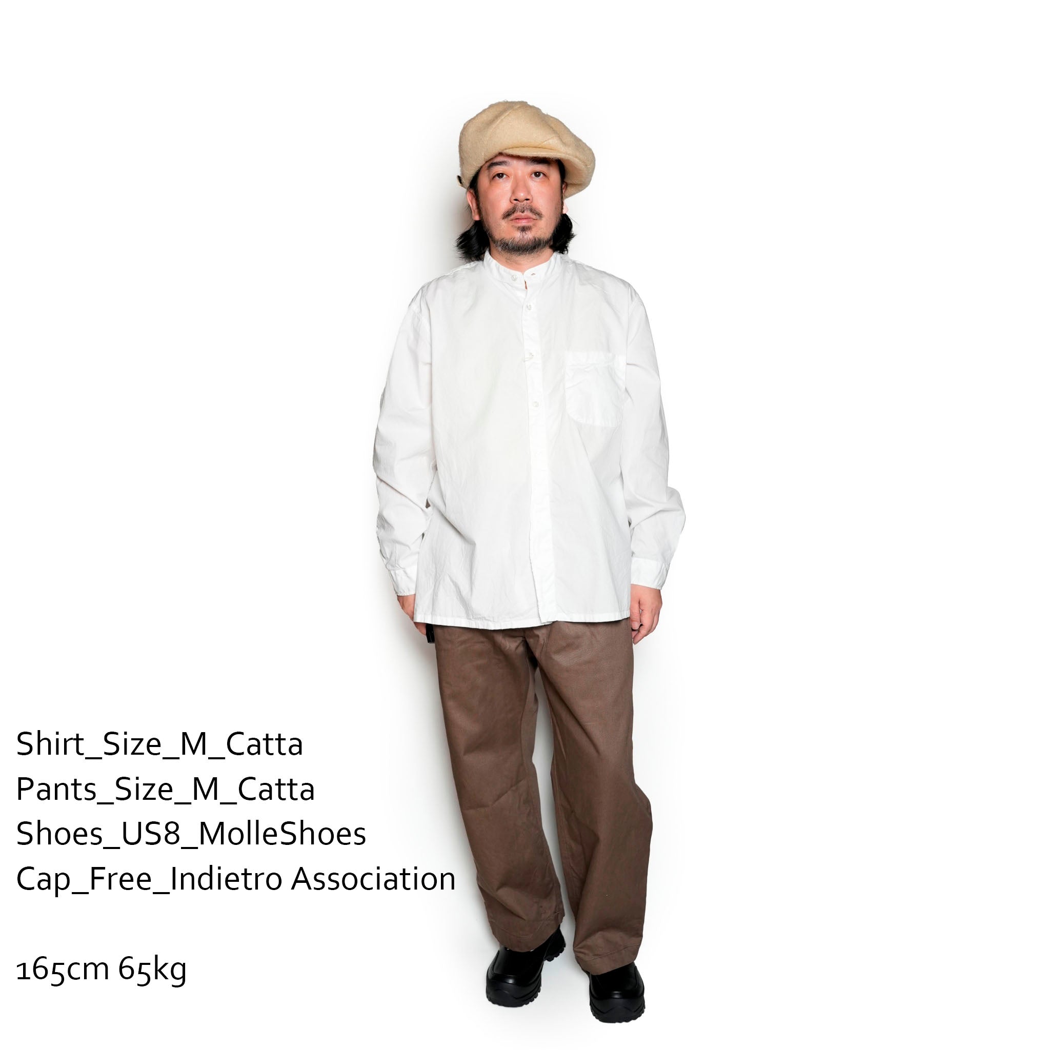 FPO-02_WHITE | FAKE PULLOVER SHIRT-BROAD | Color:White【CATTA_カッタ】