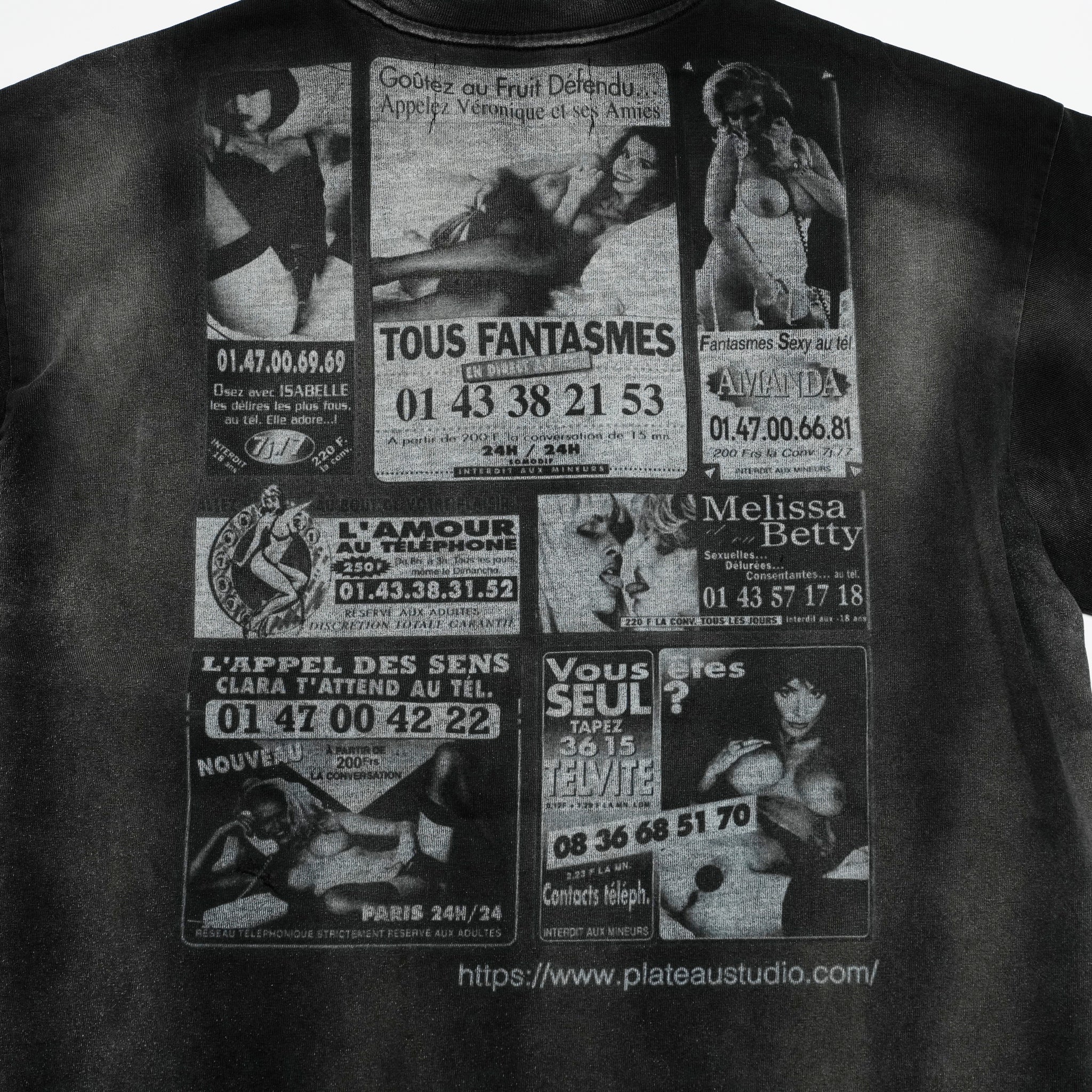 Pla25sst19_Washed Black | Sp tee | Color:Washed Black【PLATEAU STUDIO_プラトー スタジオ】【ネコポス選択可能】