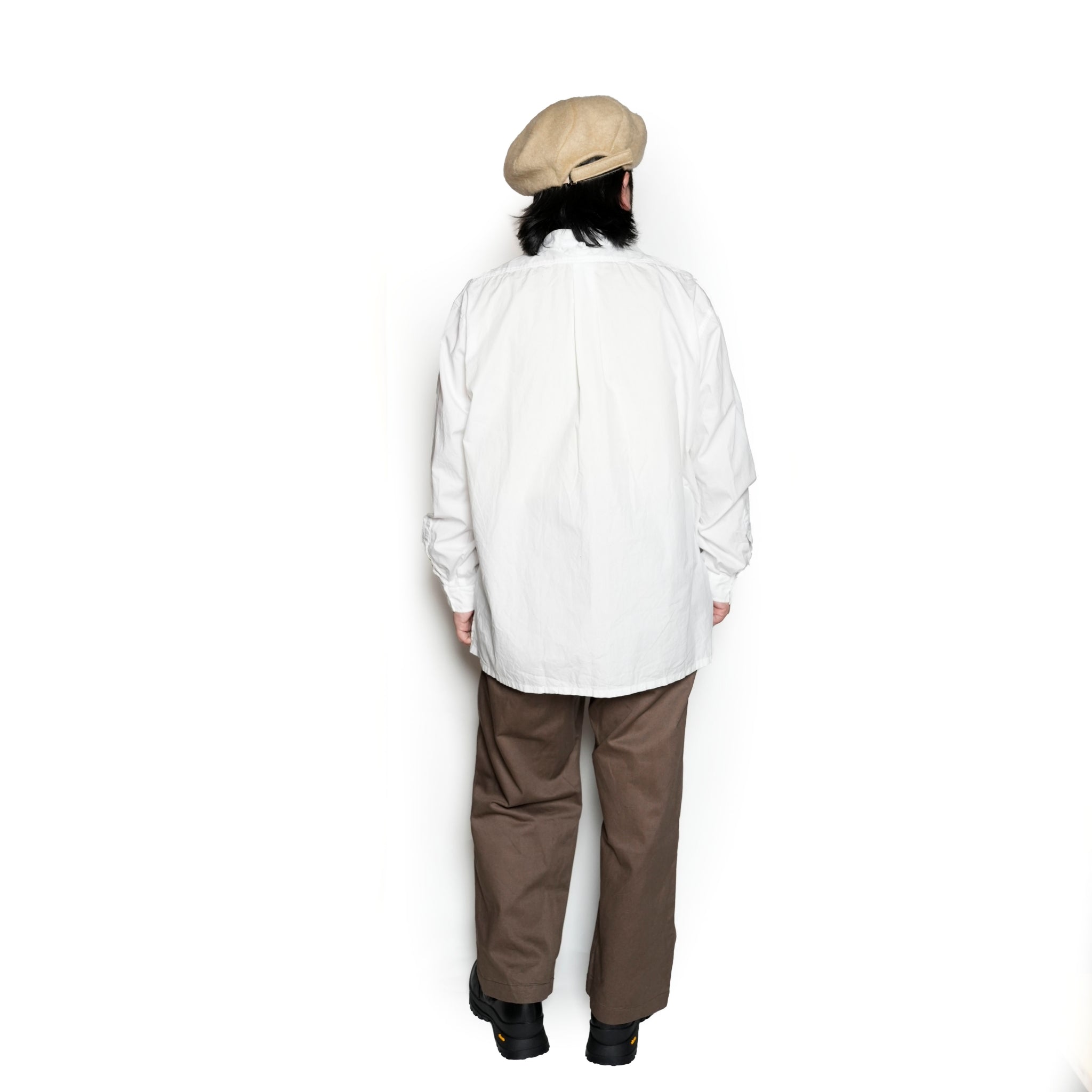 FPO-02_WHITE | FAKE PULLOVER SHIRT-BROAD | Color:White【CATTA_カッタ】