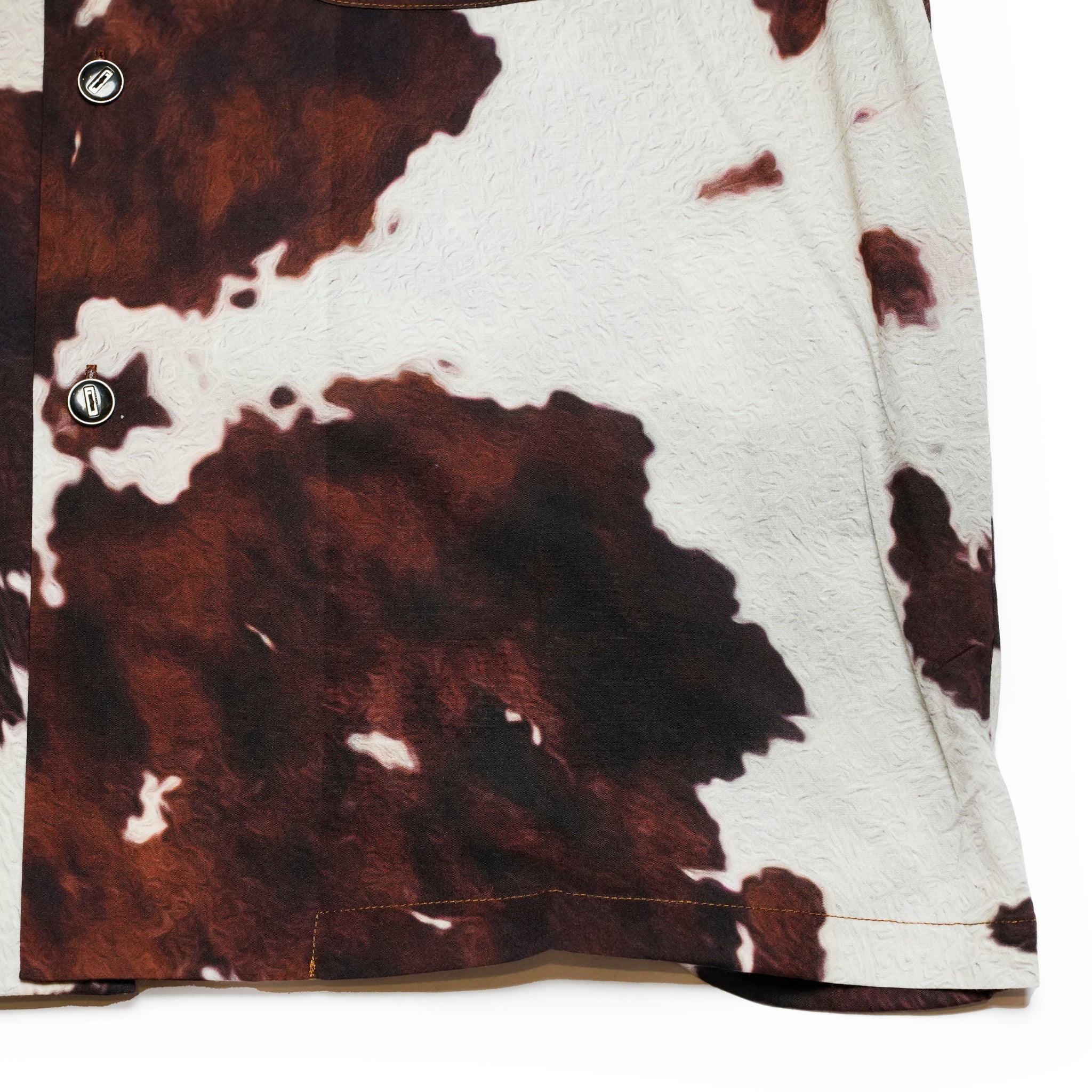 Pla25sst04_Print | Cowhide printed shirt | Color:Print【PLATEAU STUDIO_プラトー スタジオ】【archive】