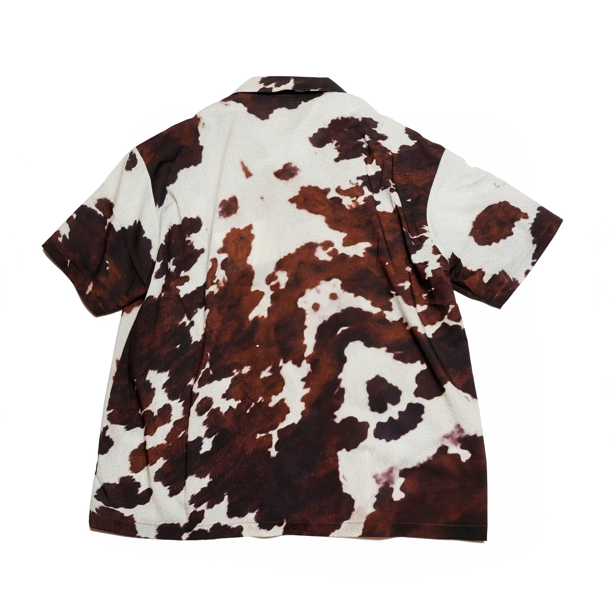 Pla25sst04_Print | Cowhide printed shirt | Color:Print【PLATEAU STUDIO_プラトー スタジオ】【archive】