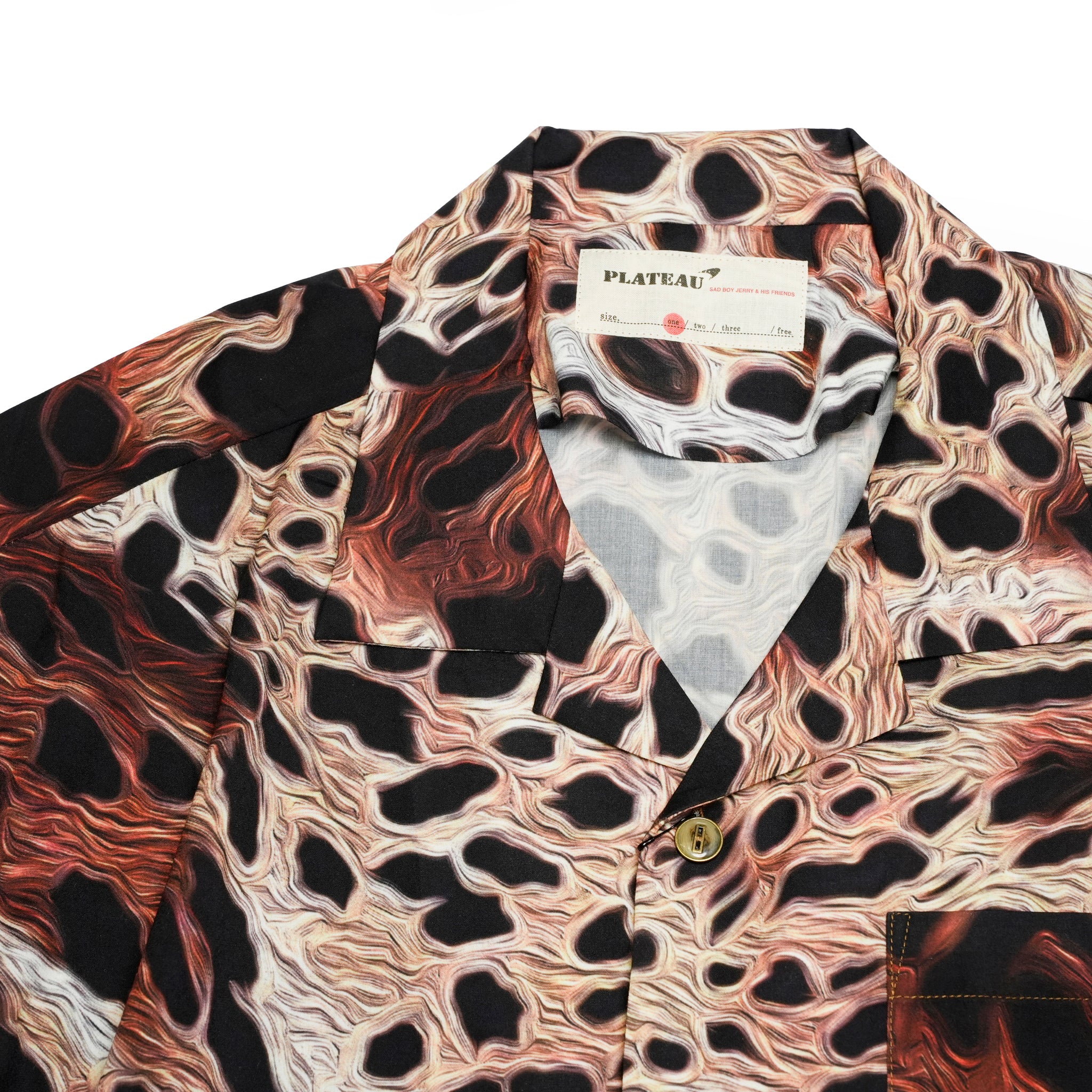 Pla25sst03_Print | Leopard printed shirt | Color:Print【PLATEAU STUDIO_プラトー スタジオ】
