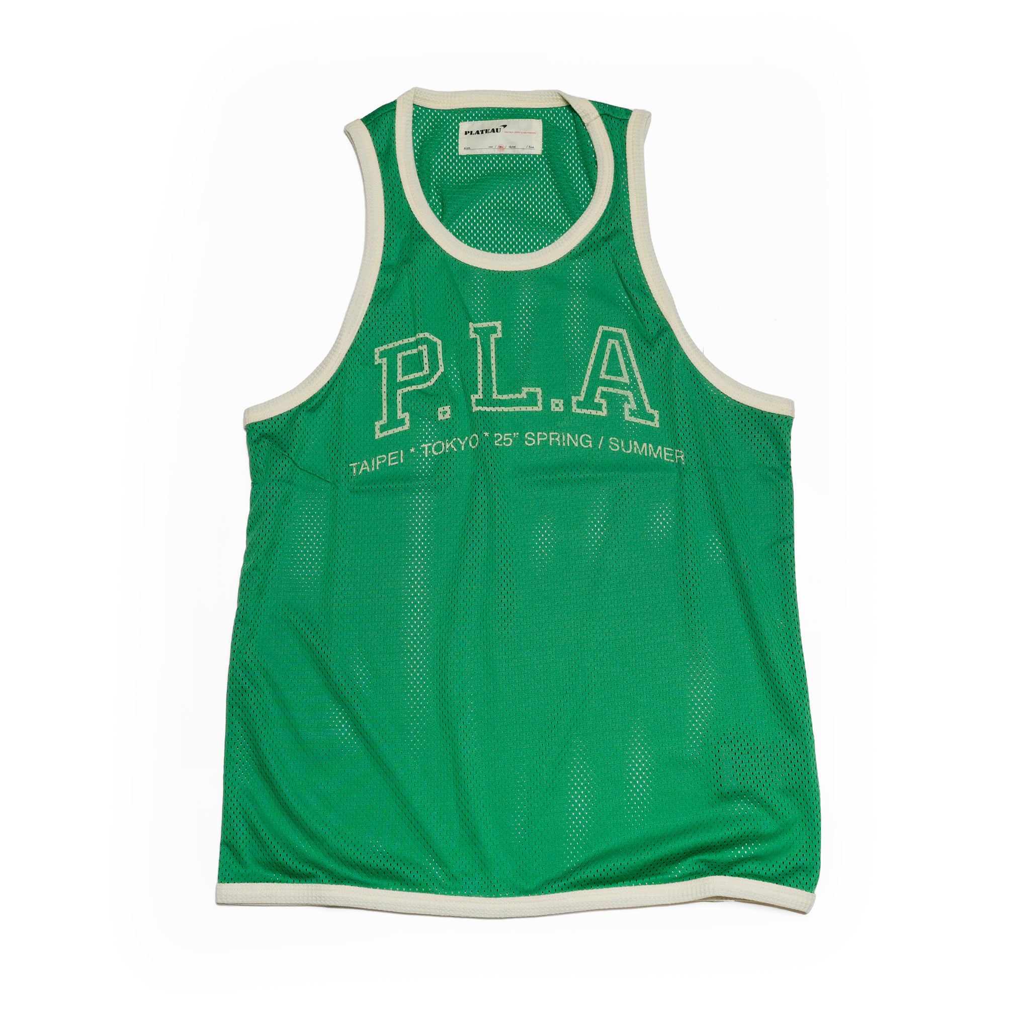 Pla25sst17_Baby Green | 25 mesh tanktop | Color:Baby Green【PLATEAU STUDIO_プラトー スタジオ】【ネコポス選択可能】