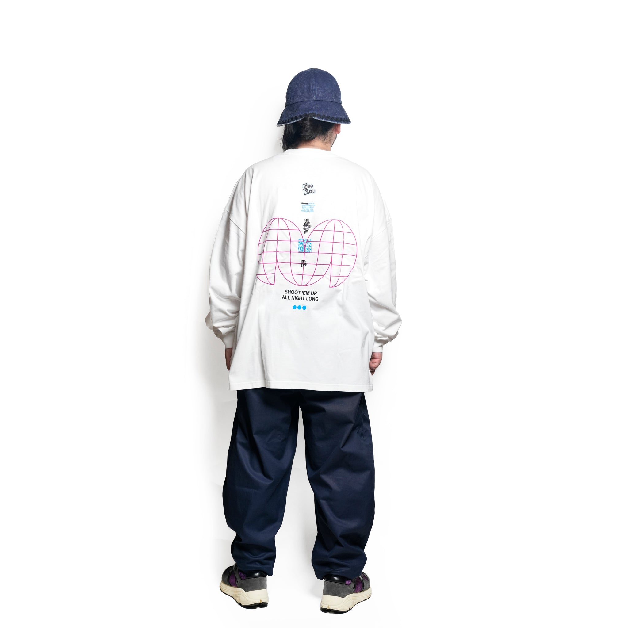 グラフィック tee L/S_3 | Color_Color: White | No__213_color: white【UNTRACE_アントレース】