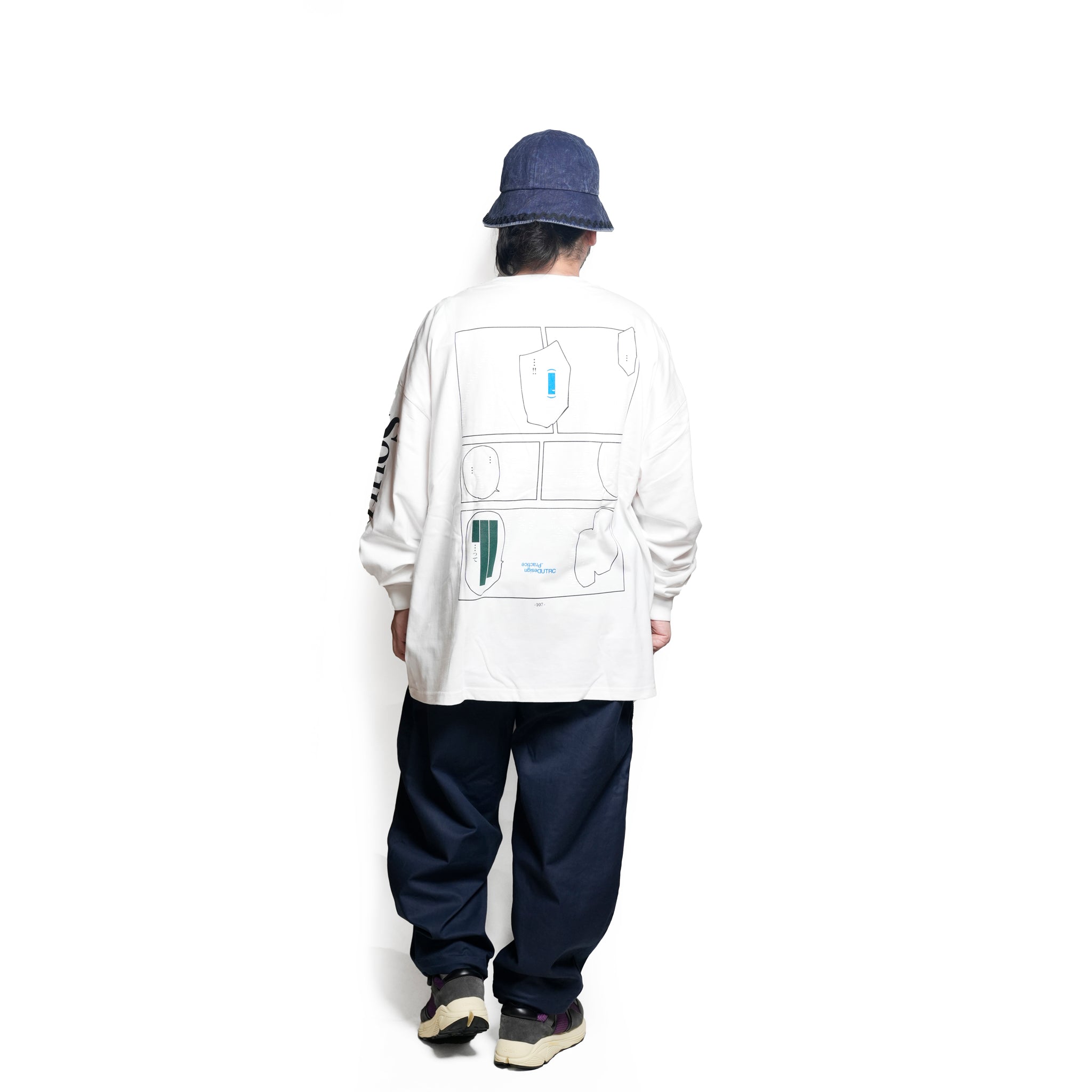 グラフィック tee L/S_1 | Color_Color: White | No__211_color: white【UNTRACE_アントレース】