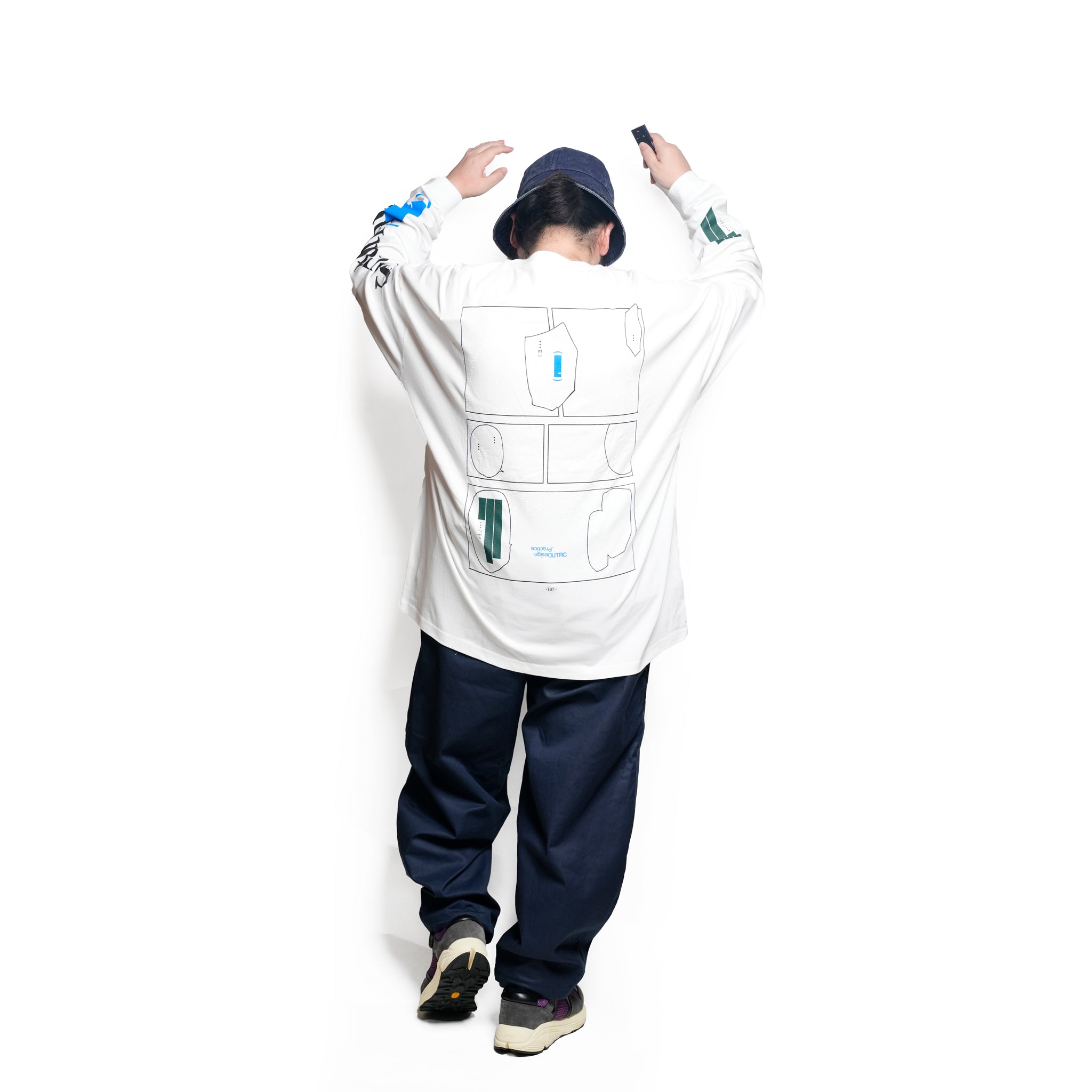 グラフィック tee L/S_1 | Color_Color: White | No__211_color: white【UNTRACE_アントレース】