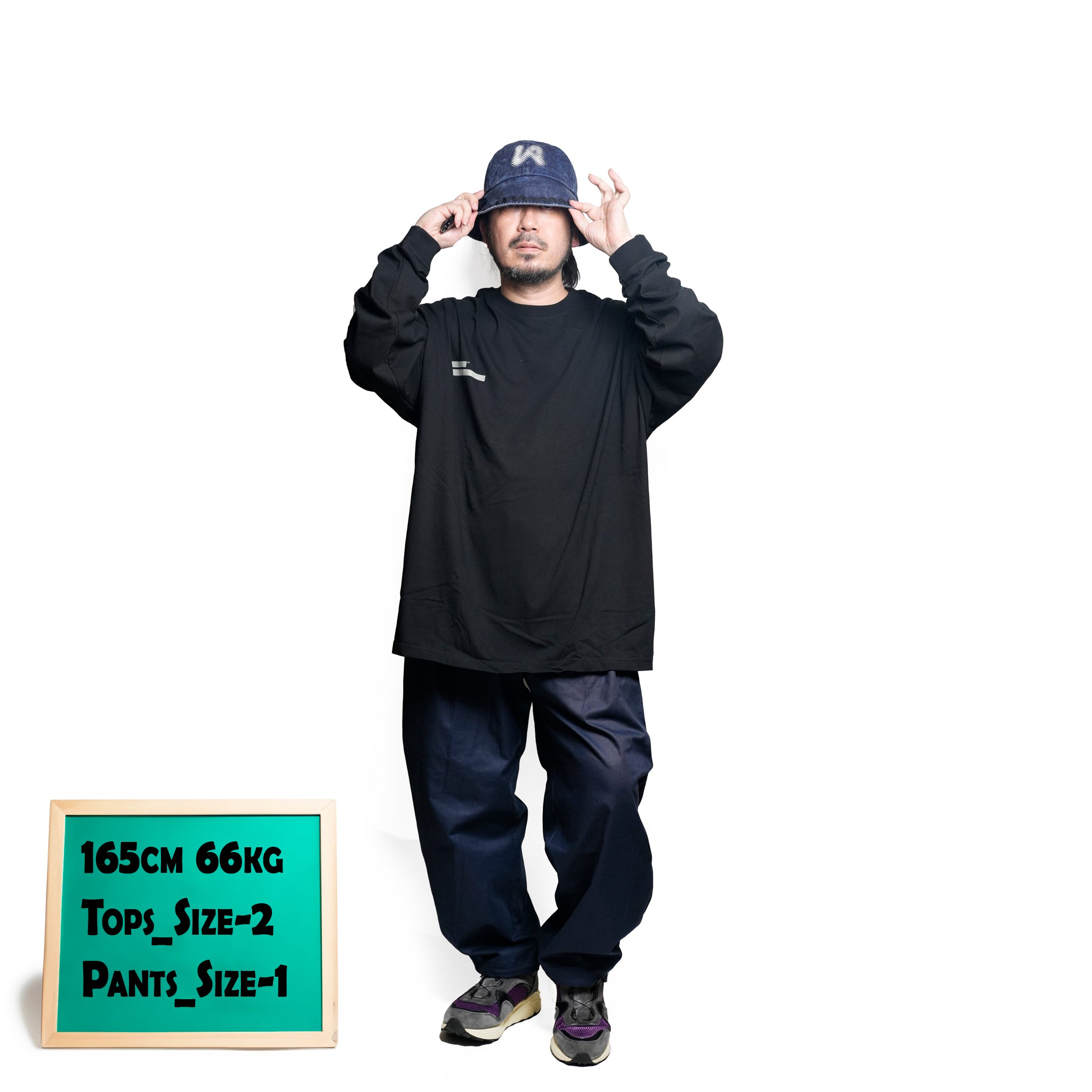 グラフィック tee L/S_1 | Color_Color: Black | No__211_color: black【UNTRACE_アントレース】
