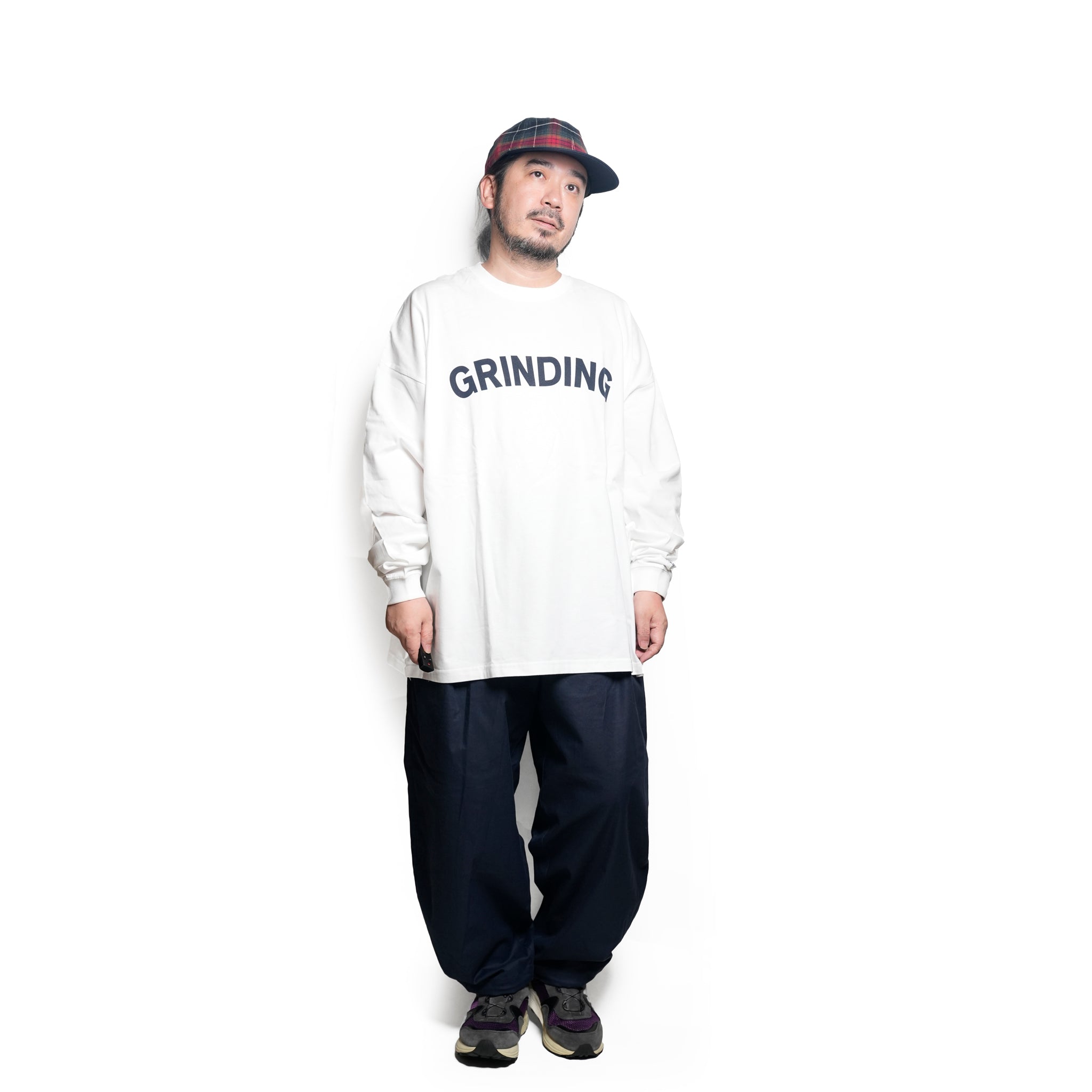 グラフィック tee L/S_5 | Color_Color: White | No__215_color: white【UNTRACE_アントレース】