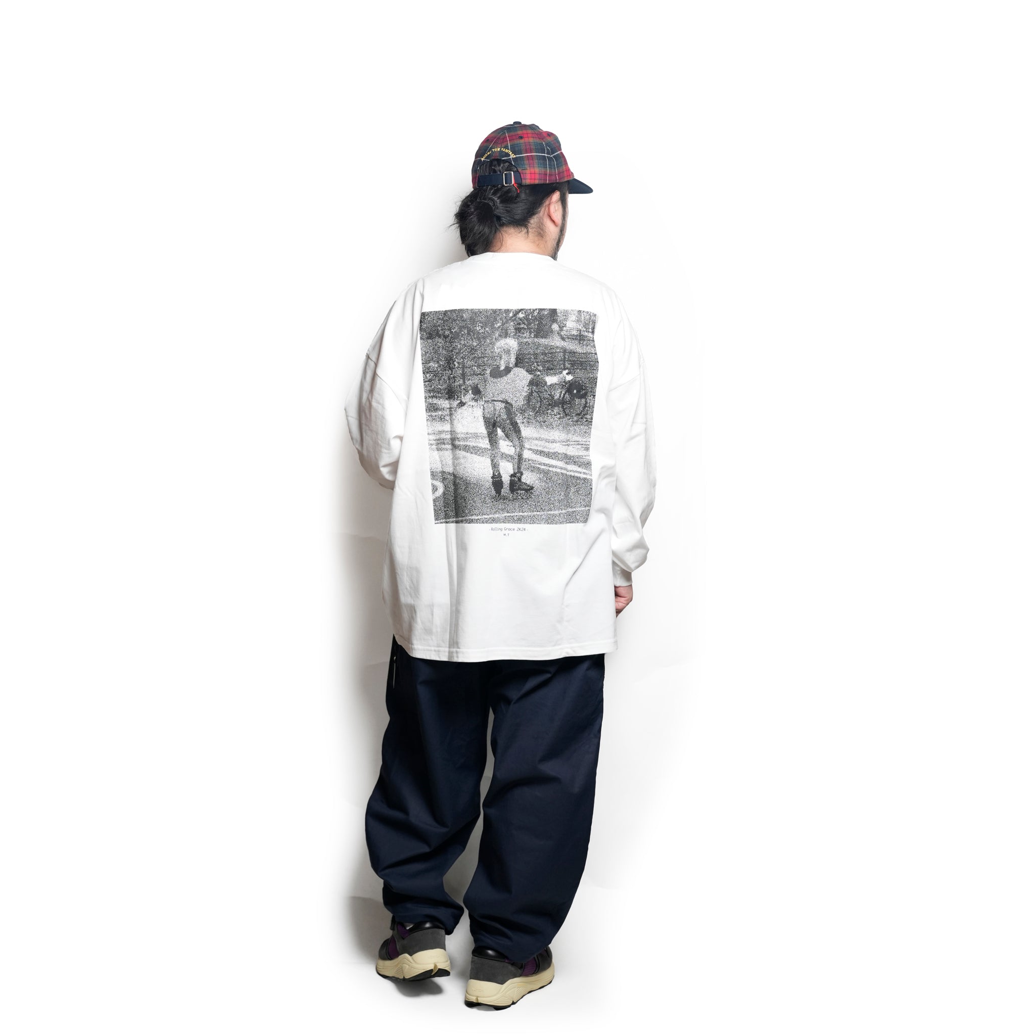 グラフィック tee L/S_5 | Color_Color: White | No__215_color: white【UNTRACE_アントレース】