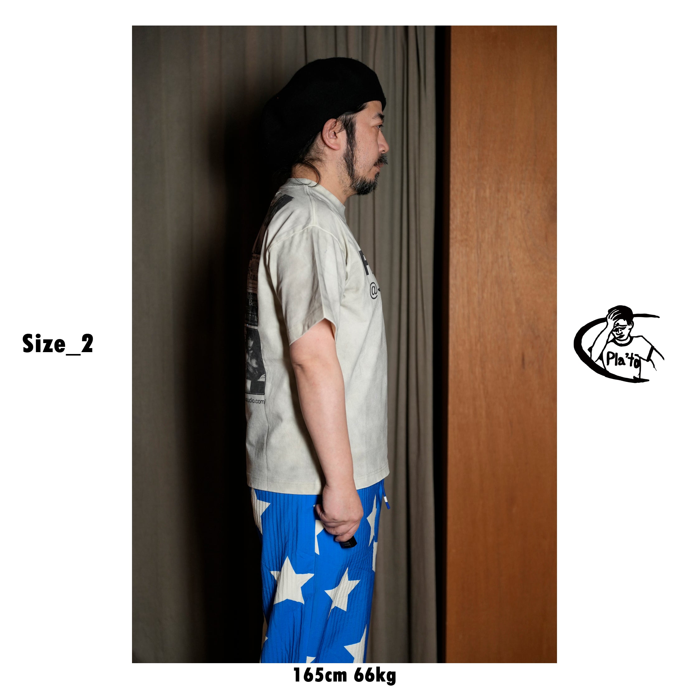 Pla25sst18_Dirty Beige | Sp tee | Color:Dirty Beige【PLATEAU STUDIO_プラトー スタジオ】【archive】