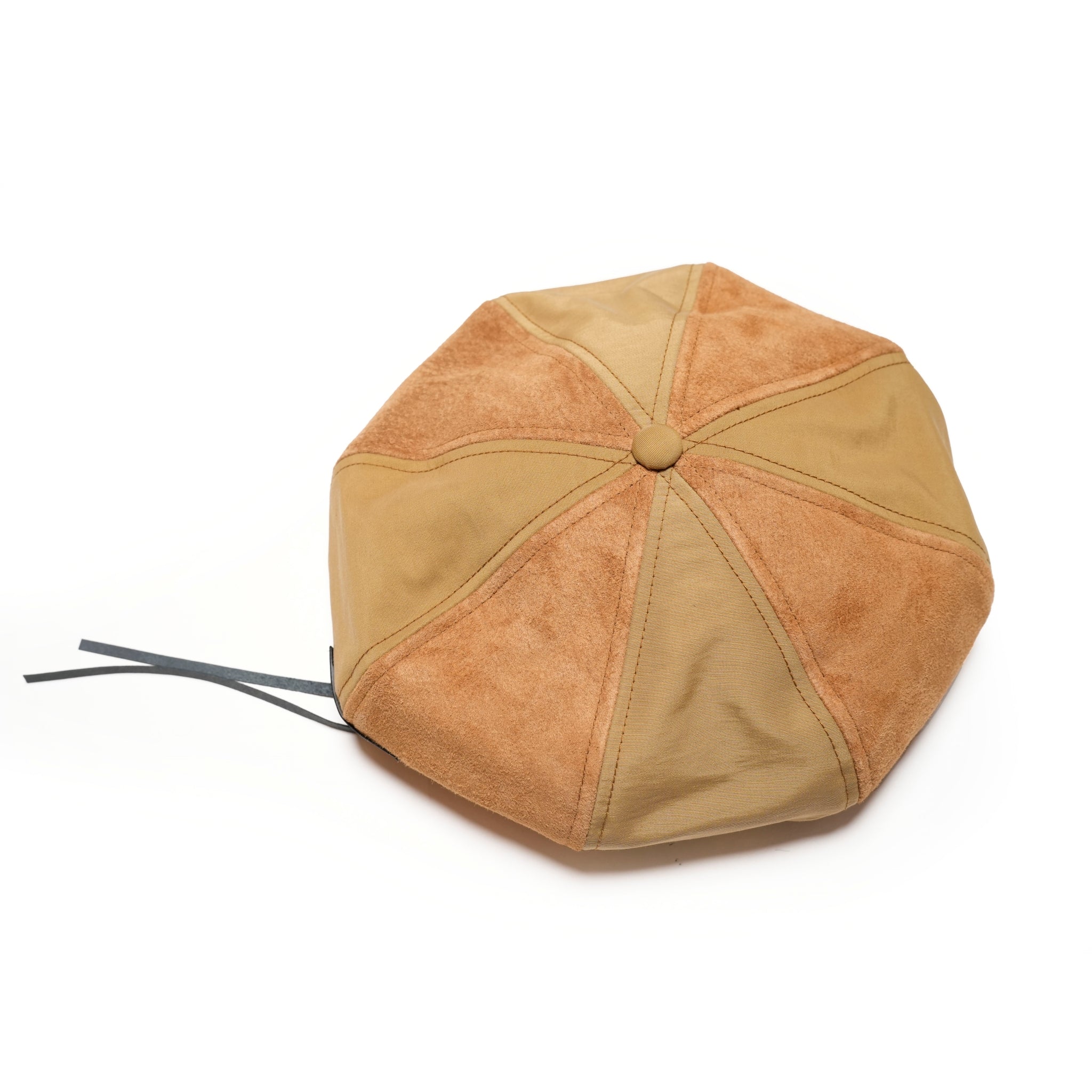 IA-24-103_BROWN | 8Panel Combi Beret | Color:Brown【INDIETRO ASSOCIATION_インディエトロアソシエーション】