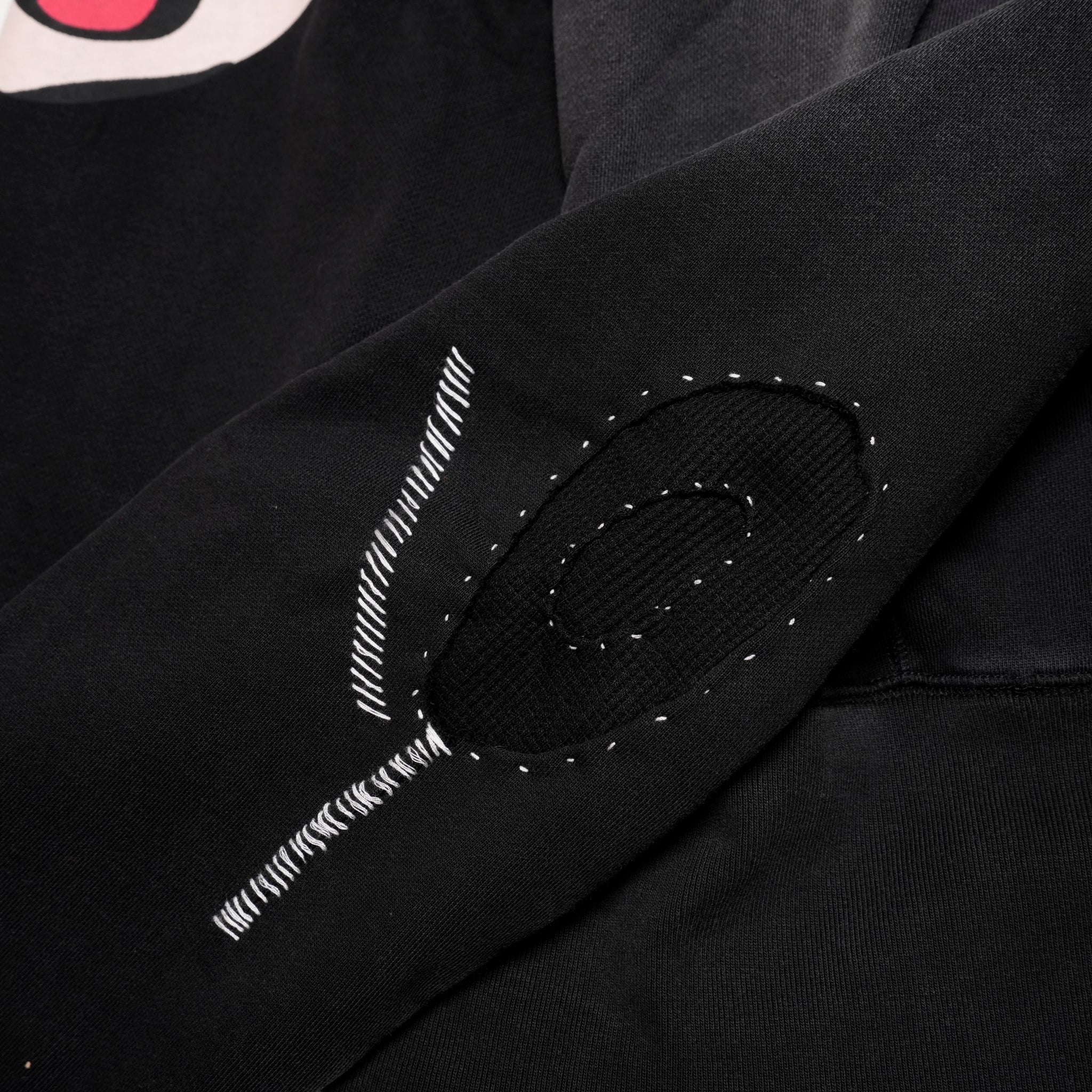 Pla24awt01-1_Washed black | Mickey vitage crewneck | Color:Washed Black【PLATEAU STUDIO_プラトー スタジオ】【archive】