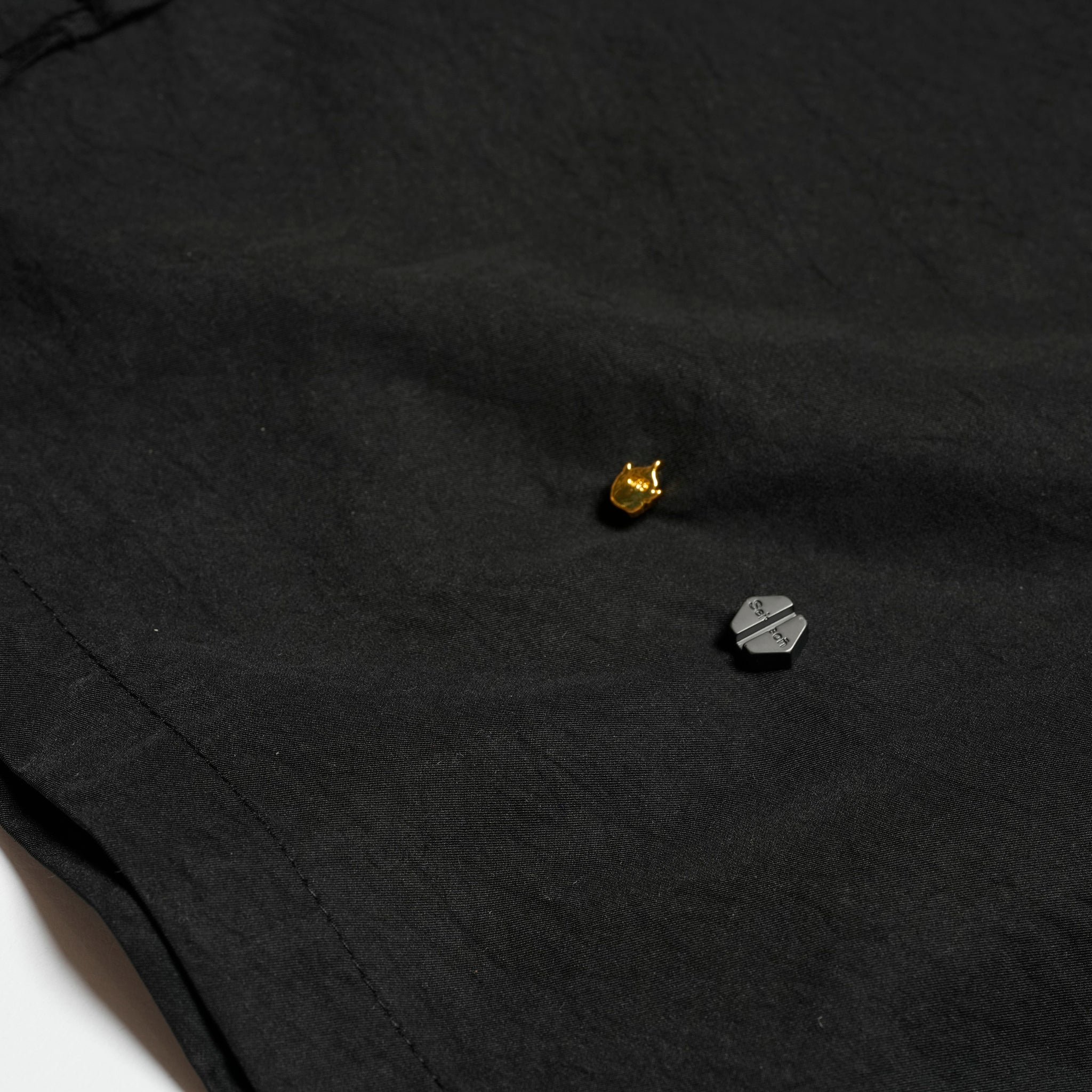Seivson x (A)crypsis® Spring/Summer Stream Mark Shorts - BLACK | Size:Free【(A)CRYPSIS®】【SEIVSON_セイヴソン】